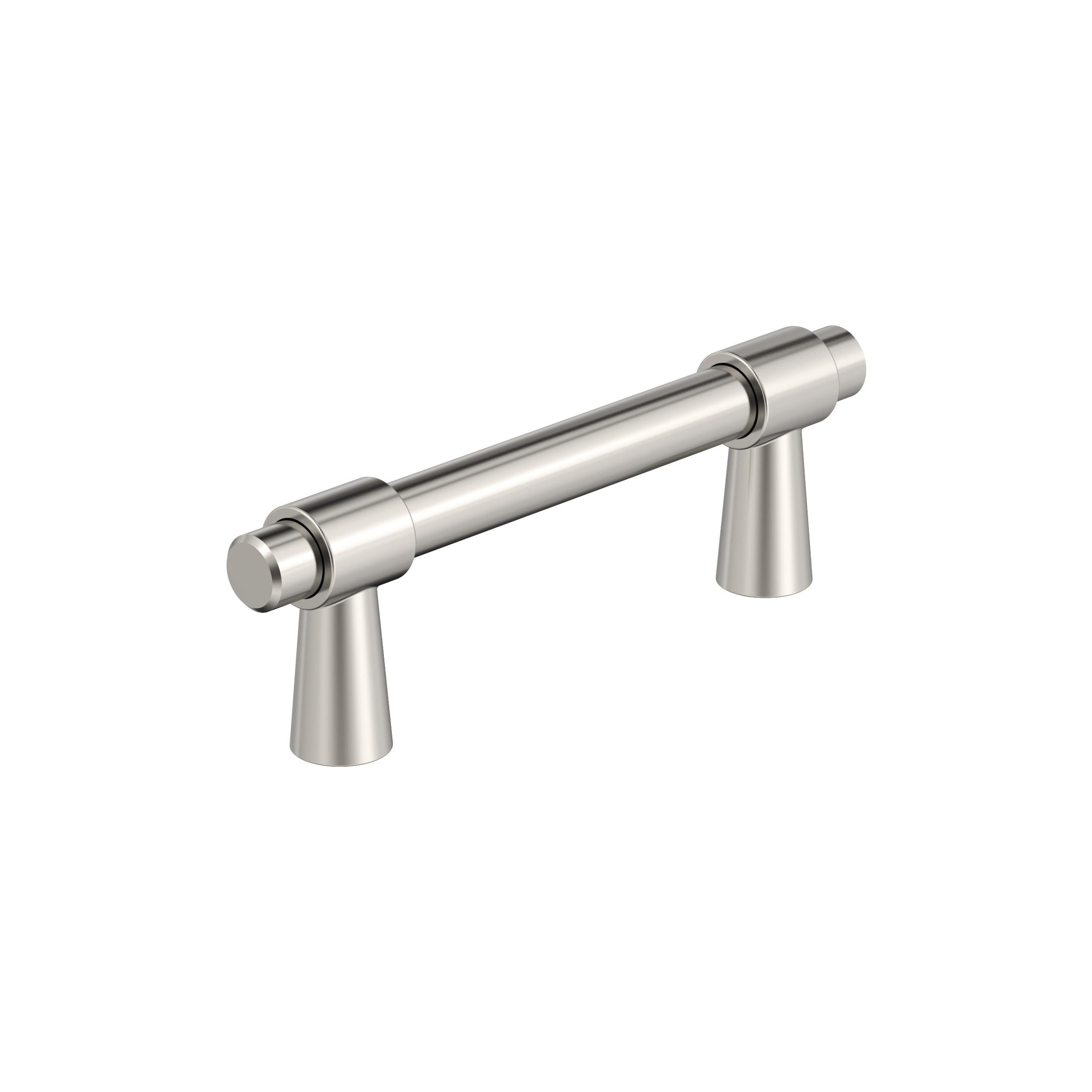 Destine 3 inch (76mm) Center-to-Center Polished Nickel Cabinet Pull