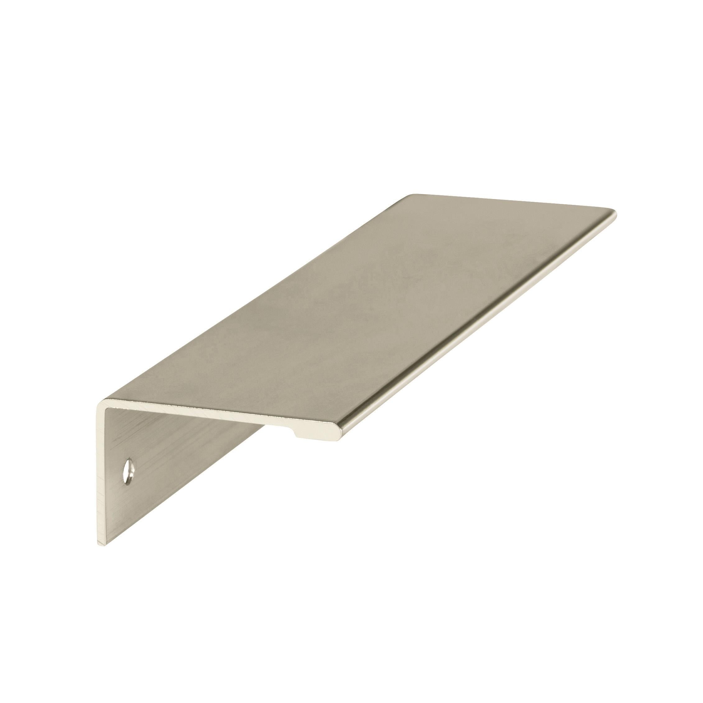 Edge Pulls 5-1/16 inch (128mm) Center-to-Center Polished Nickel Cabinet Edge Pull
