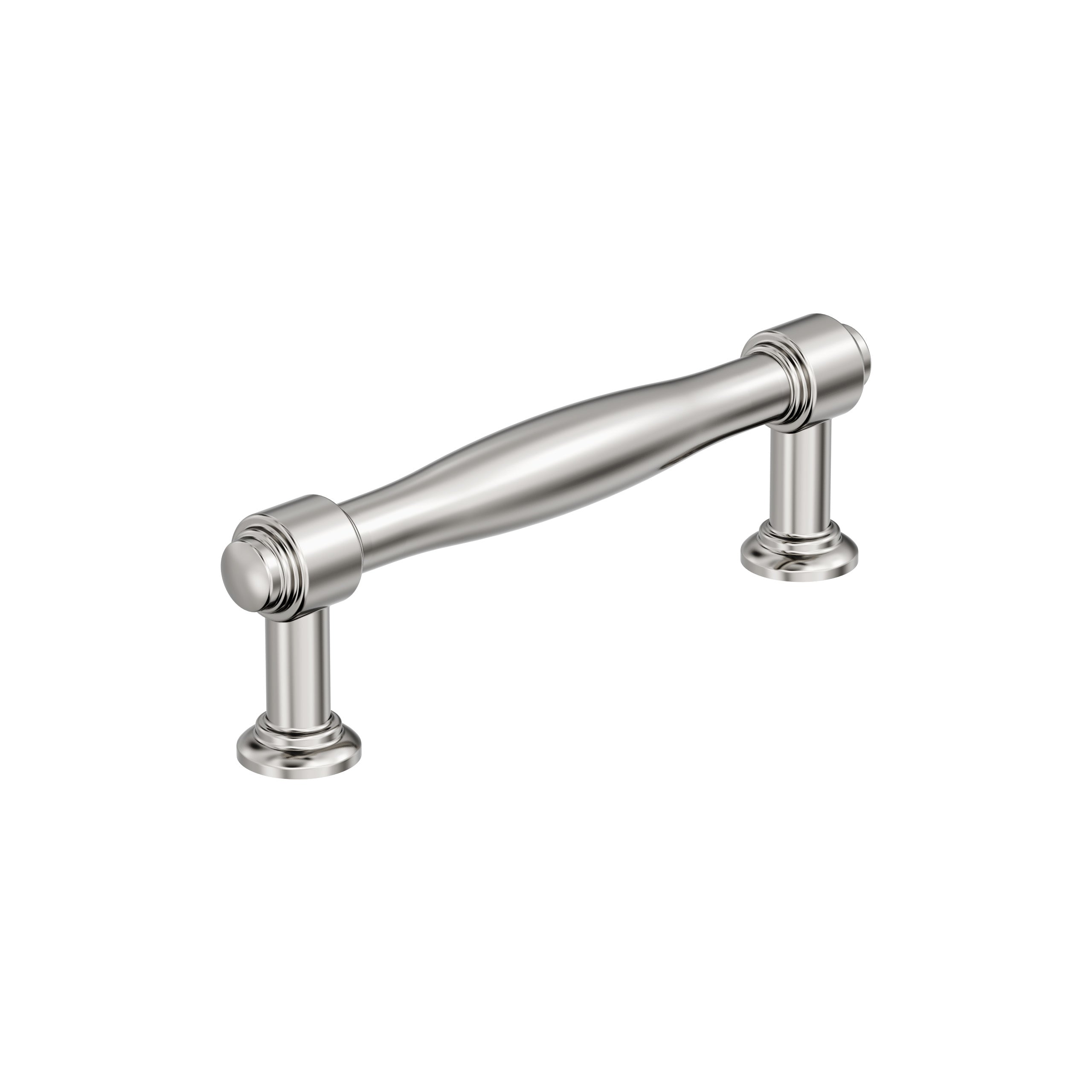 Enlivity 3-3/4 inch (96mm) Center-to-Center Polished Nickel Cabinet Pull