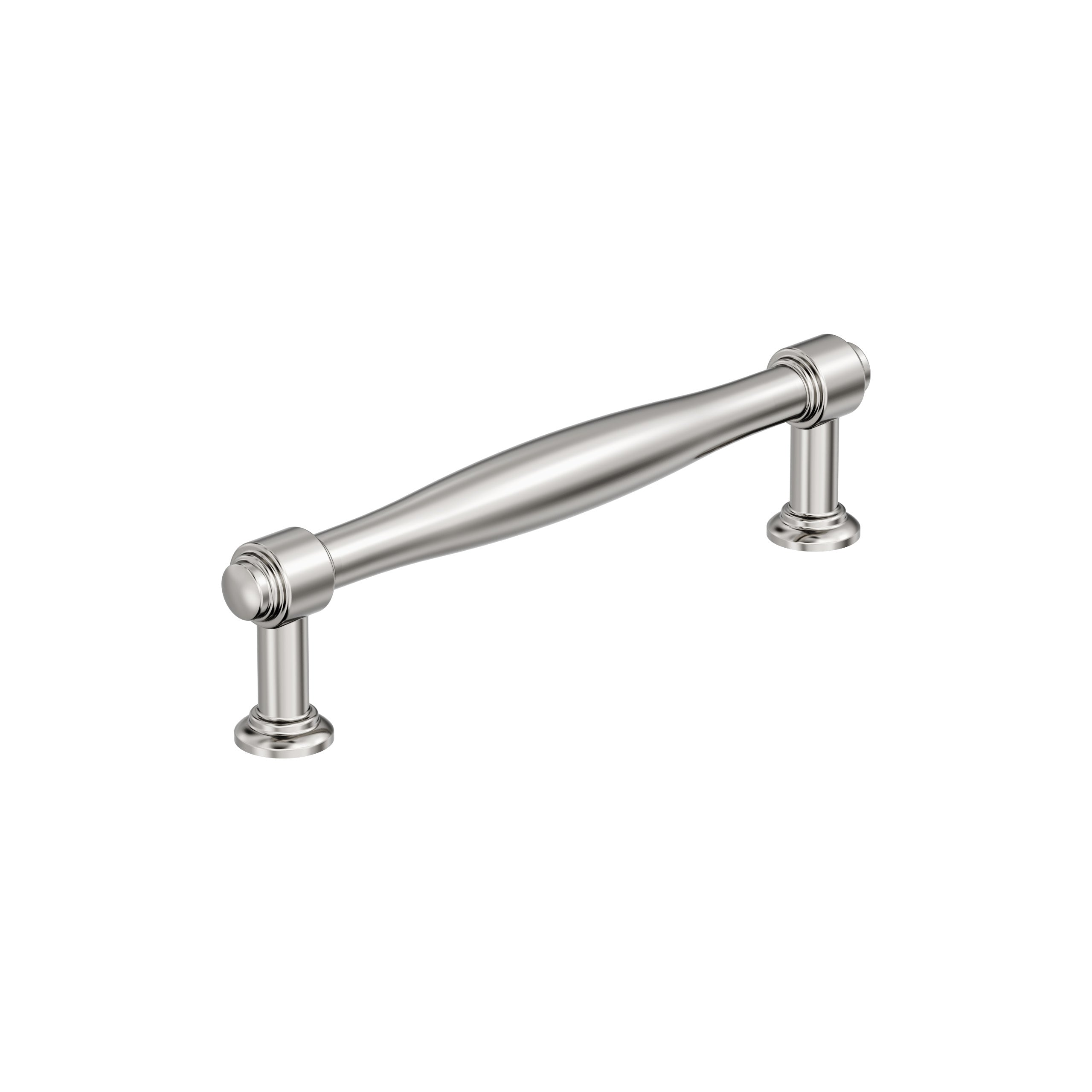 Enlivity 5-1/16 inch (128mm) Center-to-Center Polished Nickel Cabinet Pull