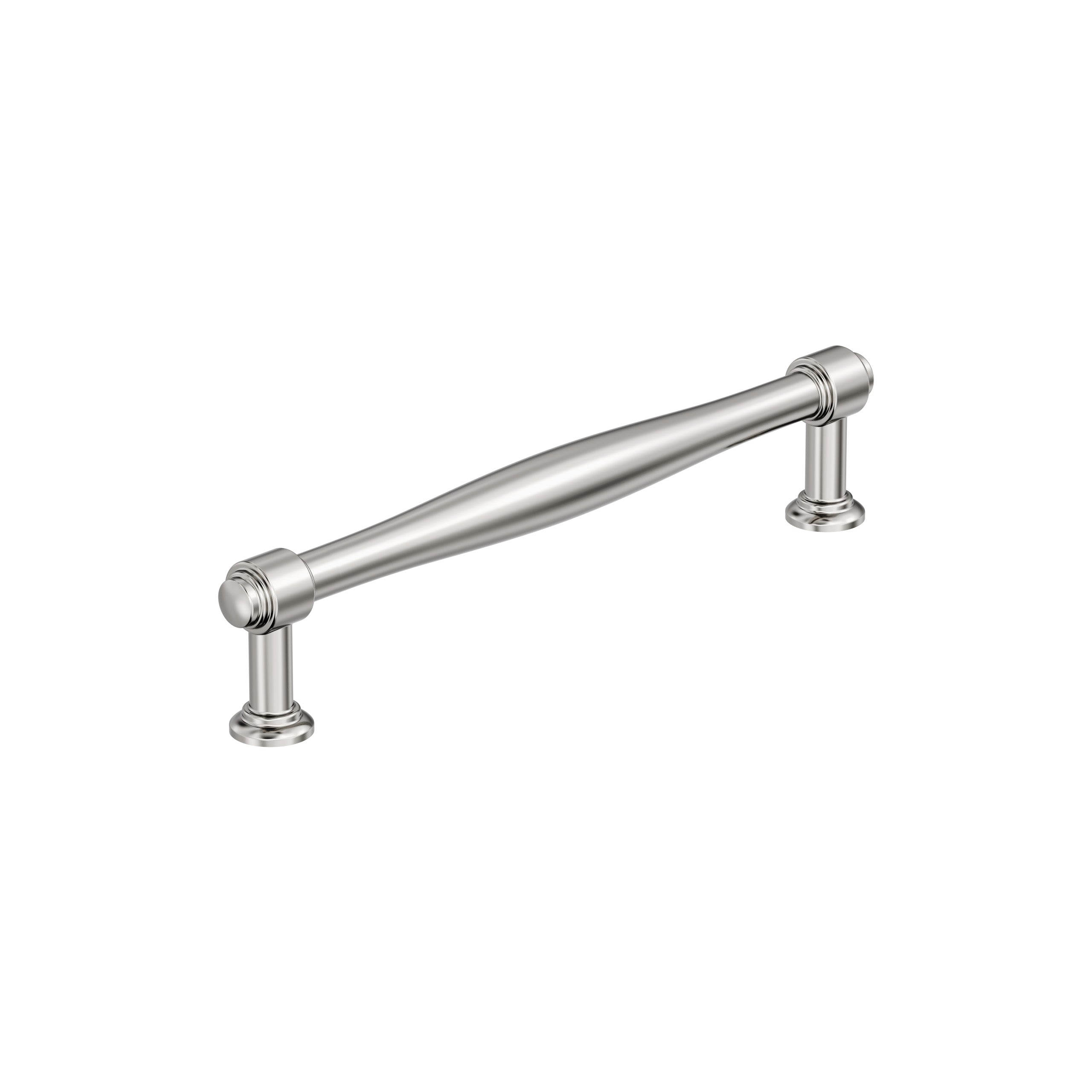 Enlivity 6-5/16 inch (160mm) Center-to-Center Polished Nickel Cabinet Pull
