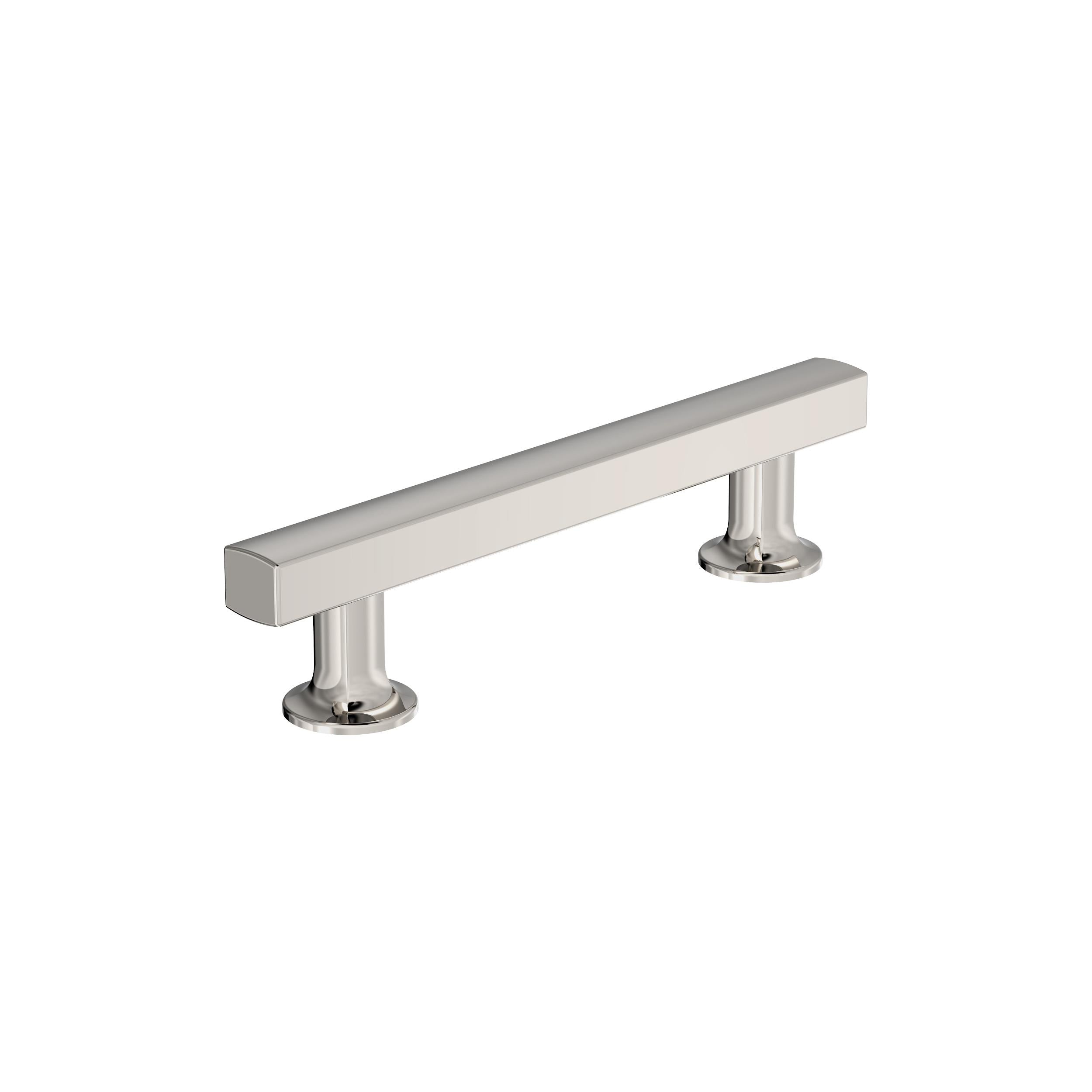 Everett 3-3/4 inch (96mm) Center-to-Center Polished Nickel Cabinet Pull