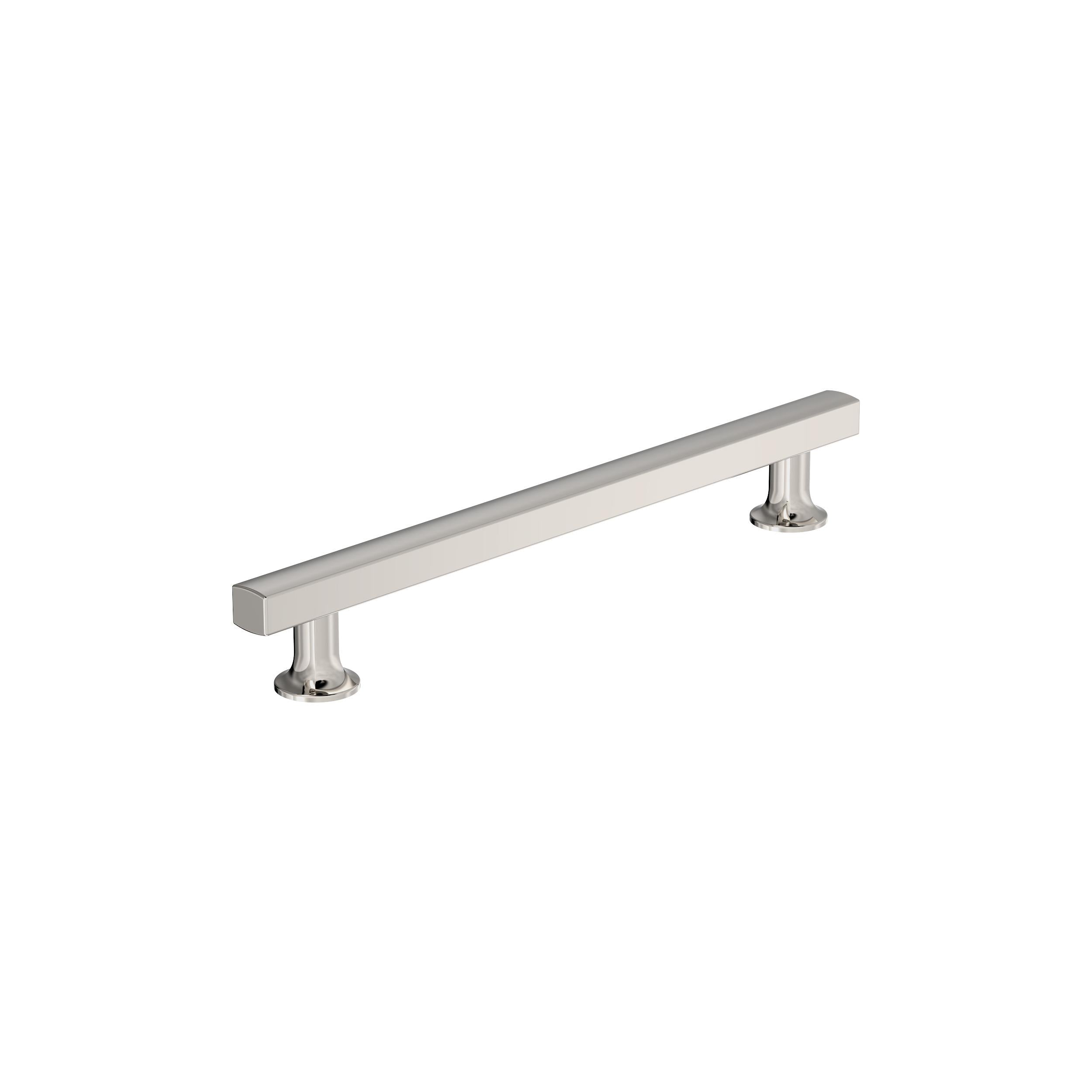 Everett 7-9/16 inch (192mm) Center-to-Center Polished Nickel Cabinet Pull