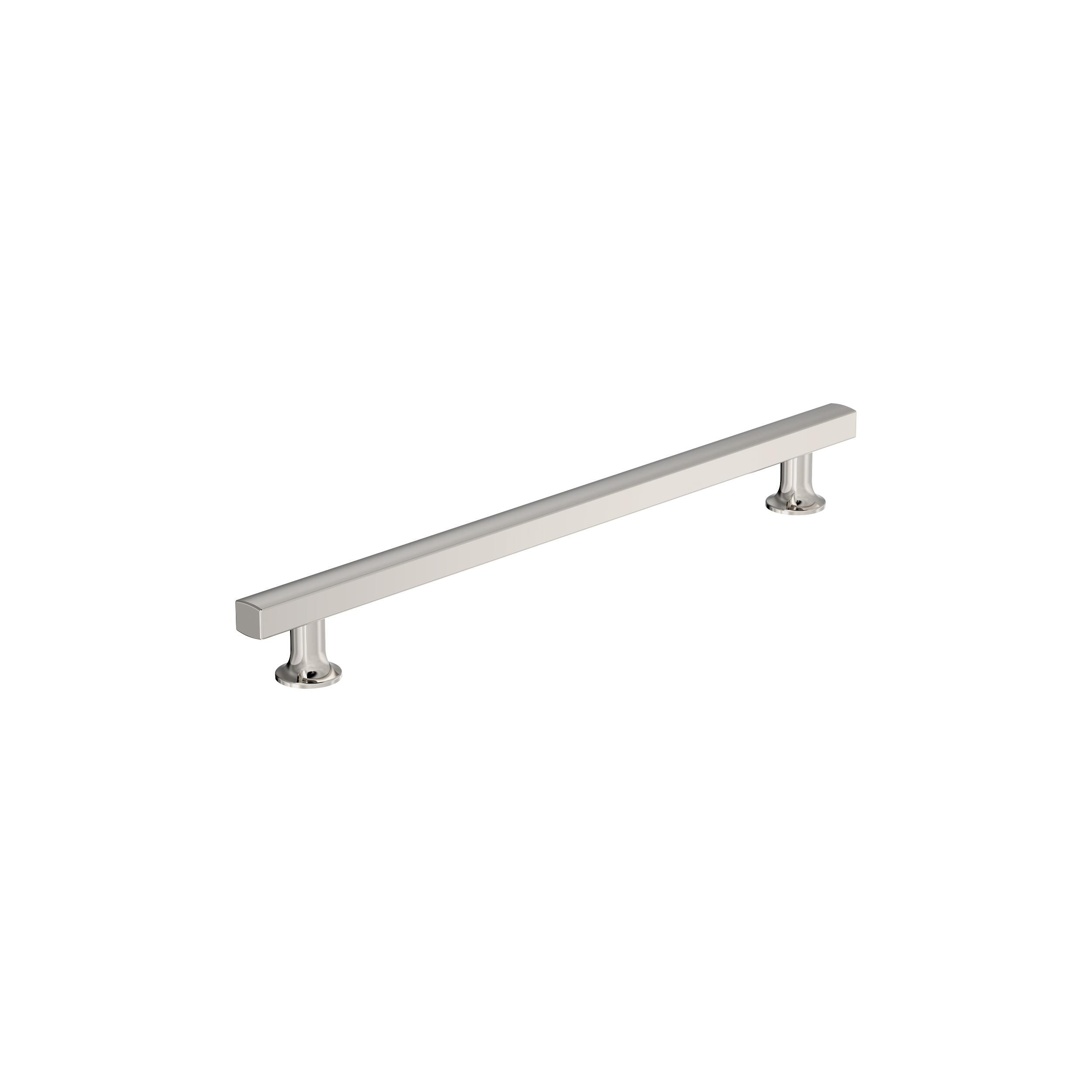 Everett 10-1/16 inch (256mm) Center-to-Center Polished Nickel Cabinet Pull