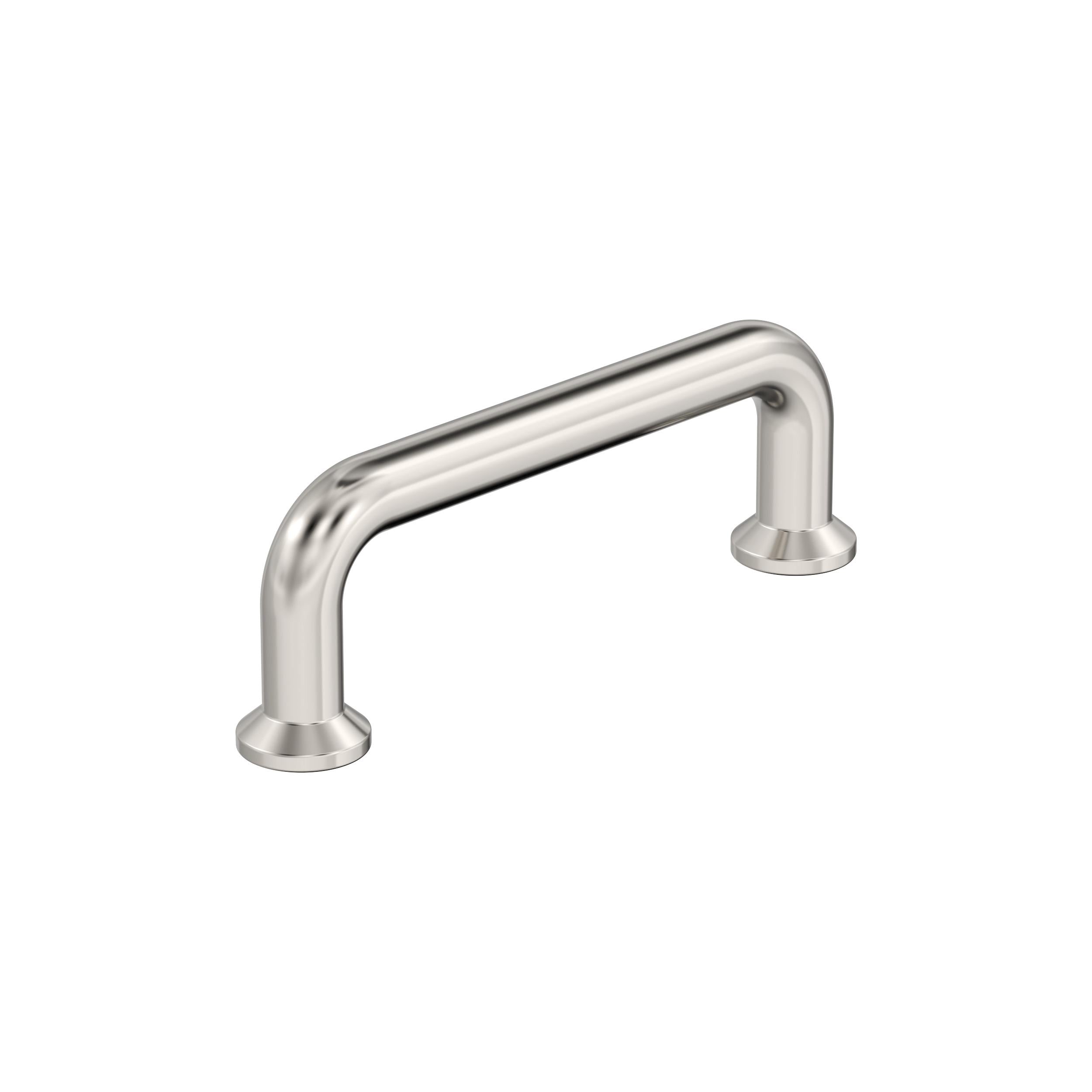Factor 3 inch (76mm) Center-to-Center Polished Nickel Cabinet Pull
