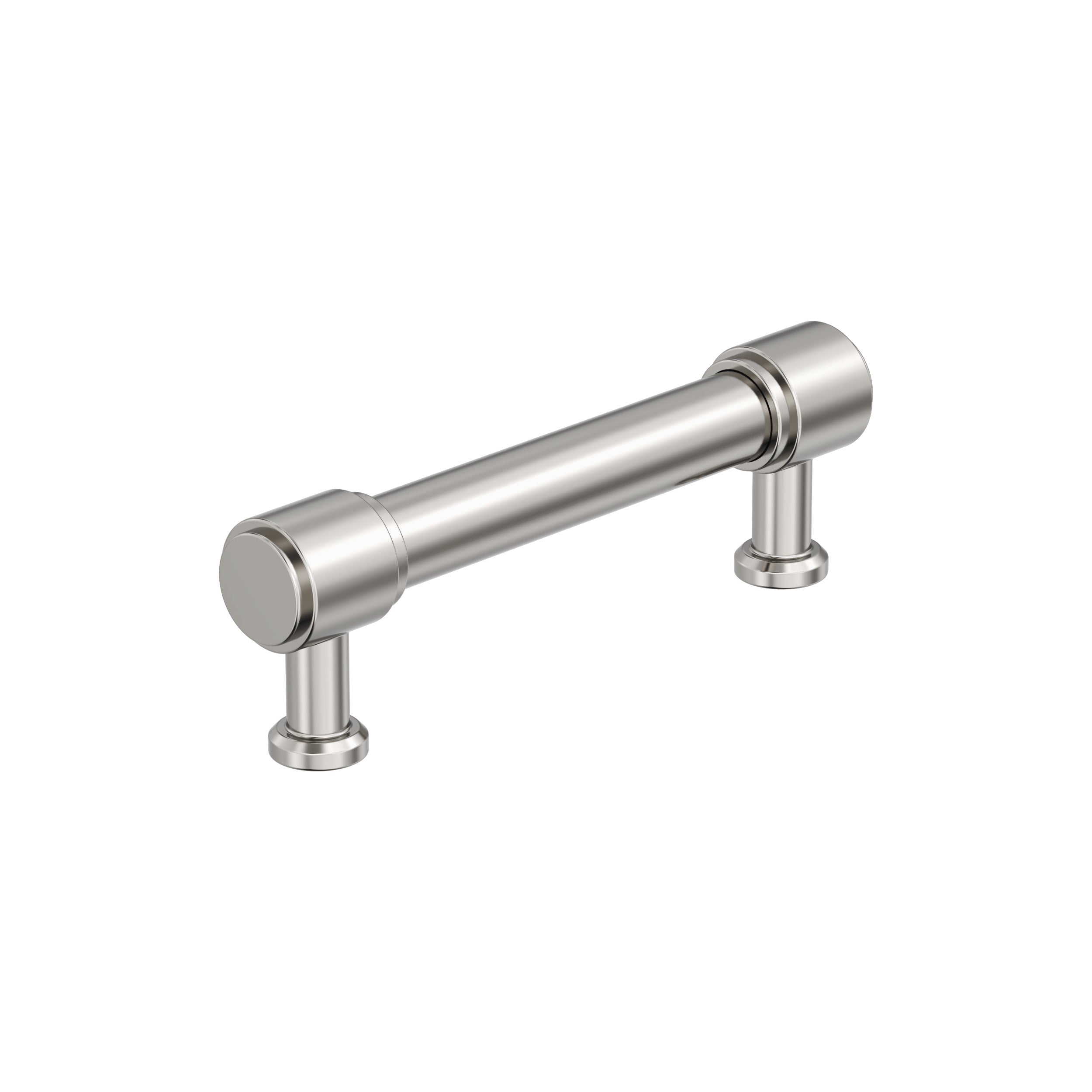 Faircrest 3-3/4 inch (96mm) Center-to-Center Polished Nickel Cabinet Pull