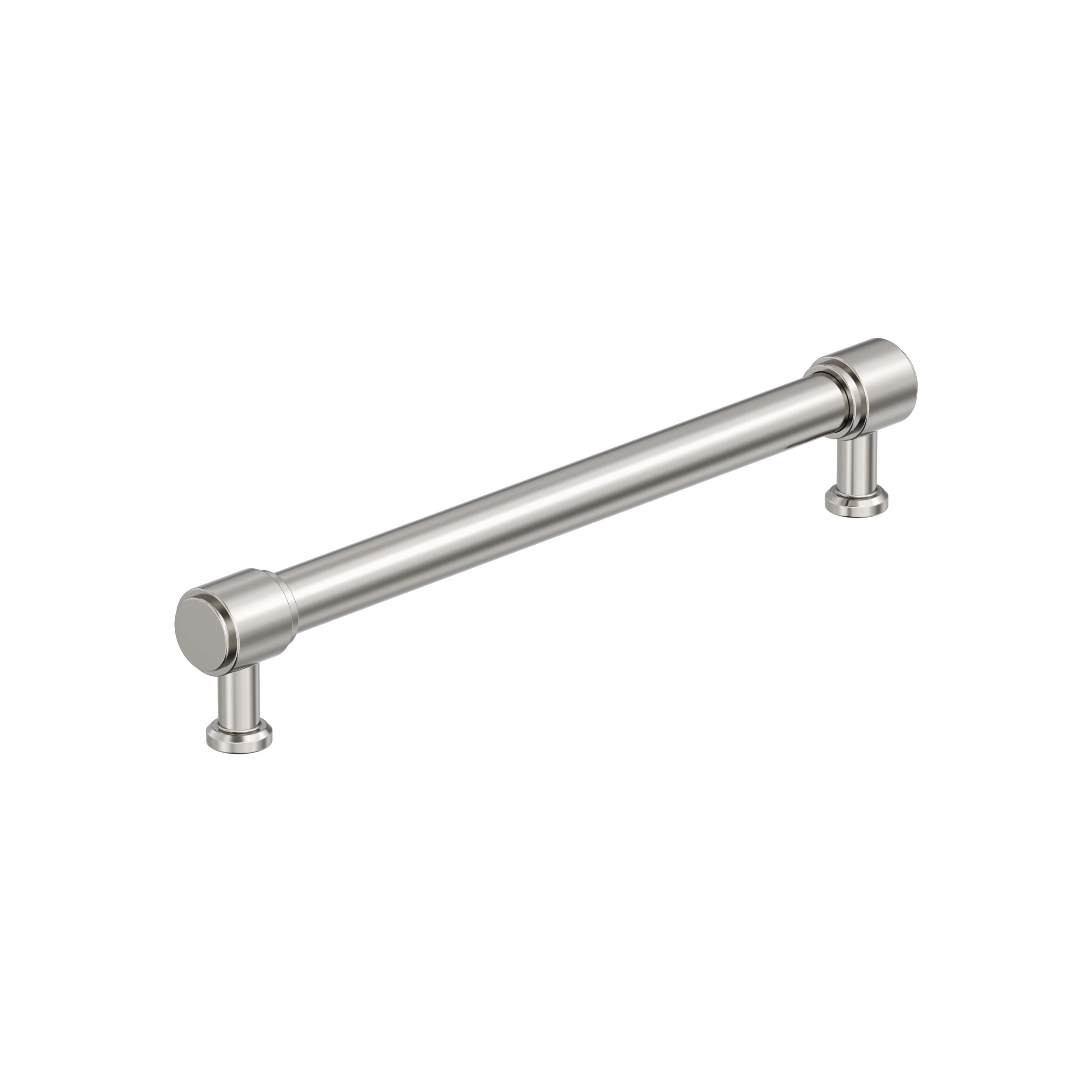 Faircrest 7-9/16 inch (192mm) Center-to-Center Polished Nickel Cabinet Pull