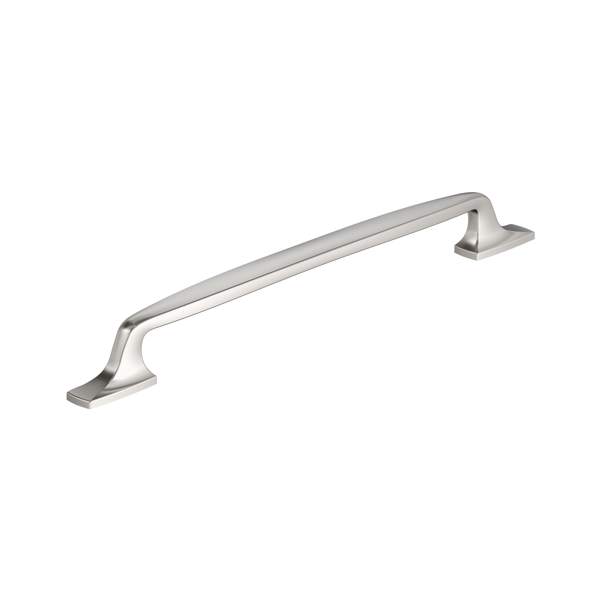 Highland Ridge 10-1/16 inch (256mm) Center-to-Center Polished Nickel Cabinet Pull