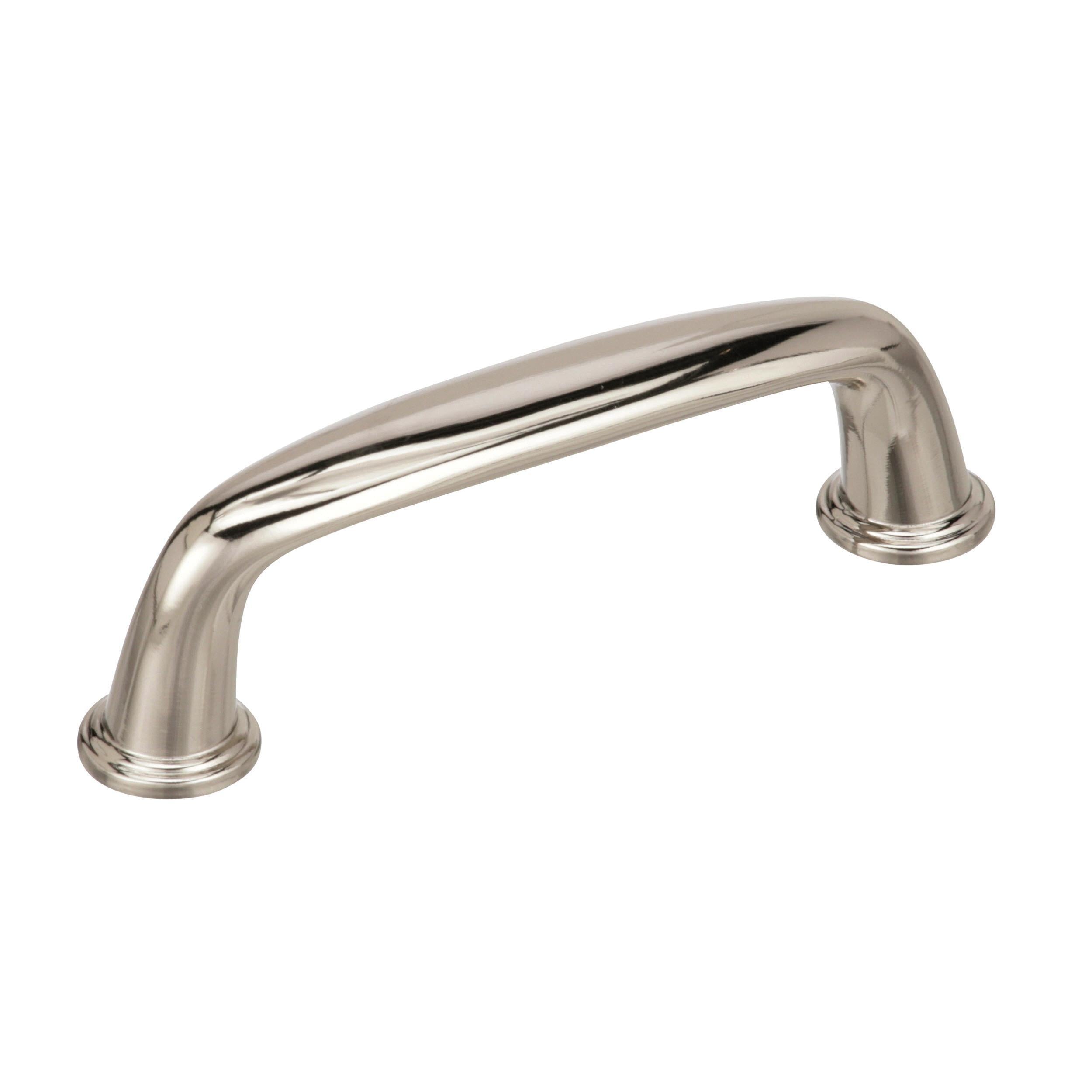 Kane 3 inch (76mm) Center-to-Center Polished Nickel Cabinet Pull
