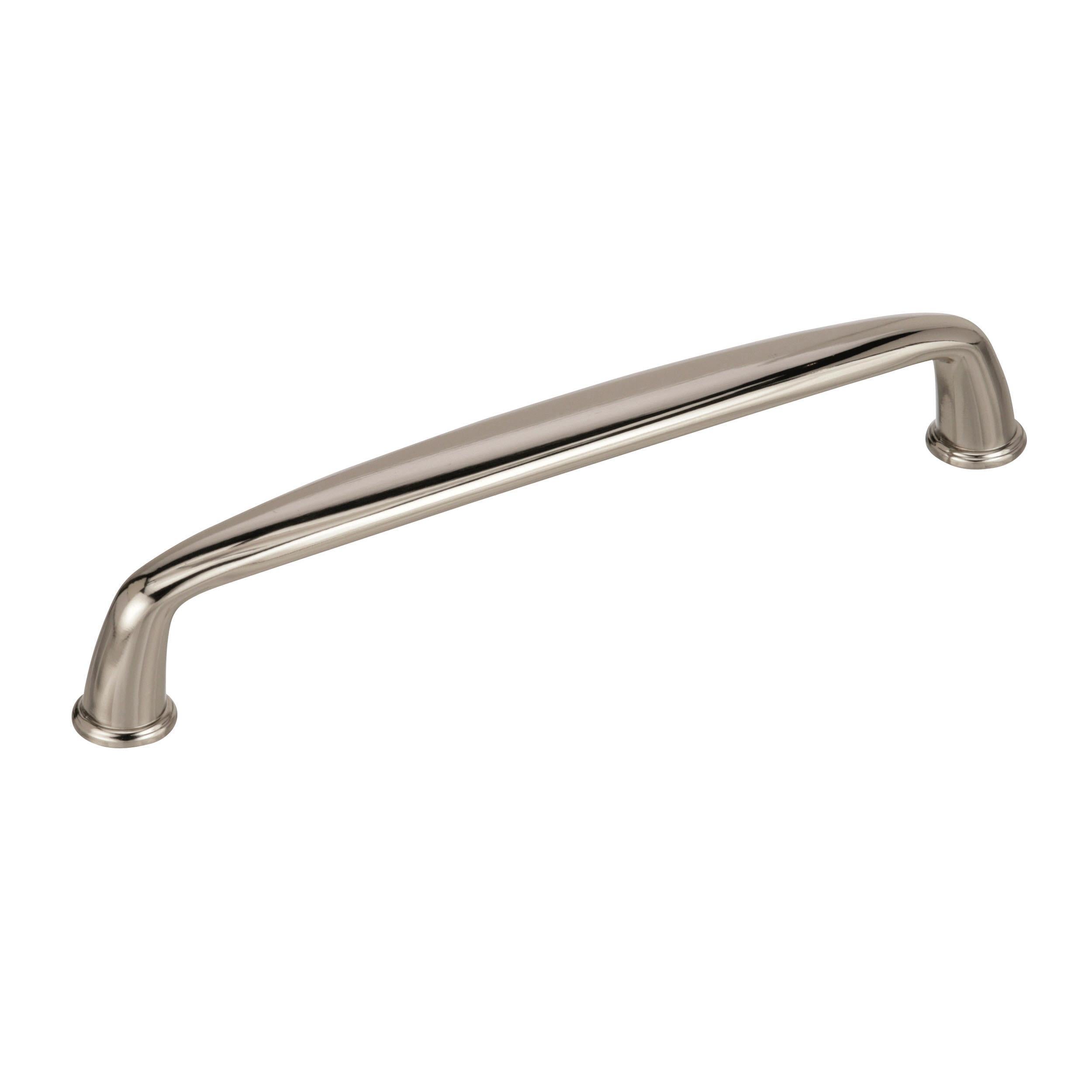 Kane 6-5/16 inch (160mm) Center-to-Center Polished Nickel Cabinet Pull