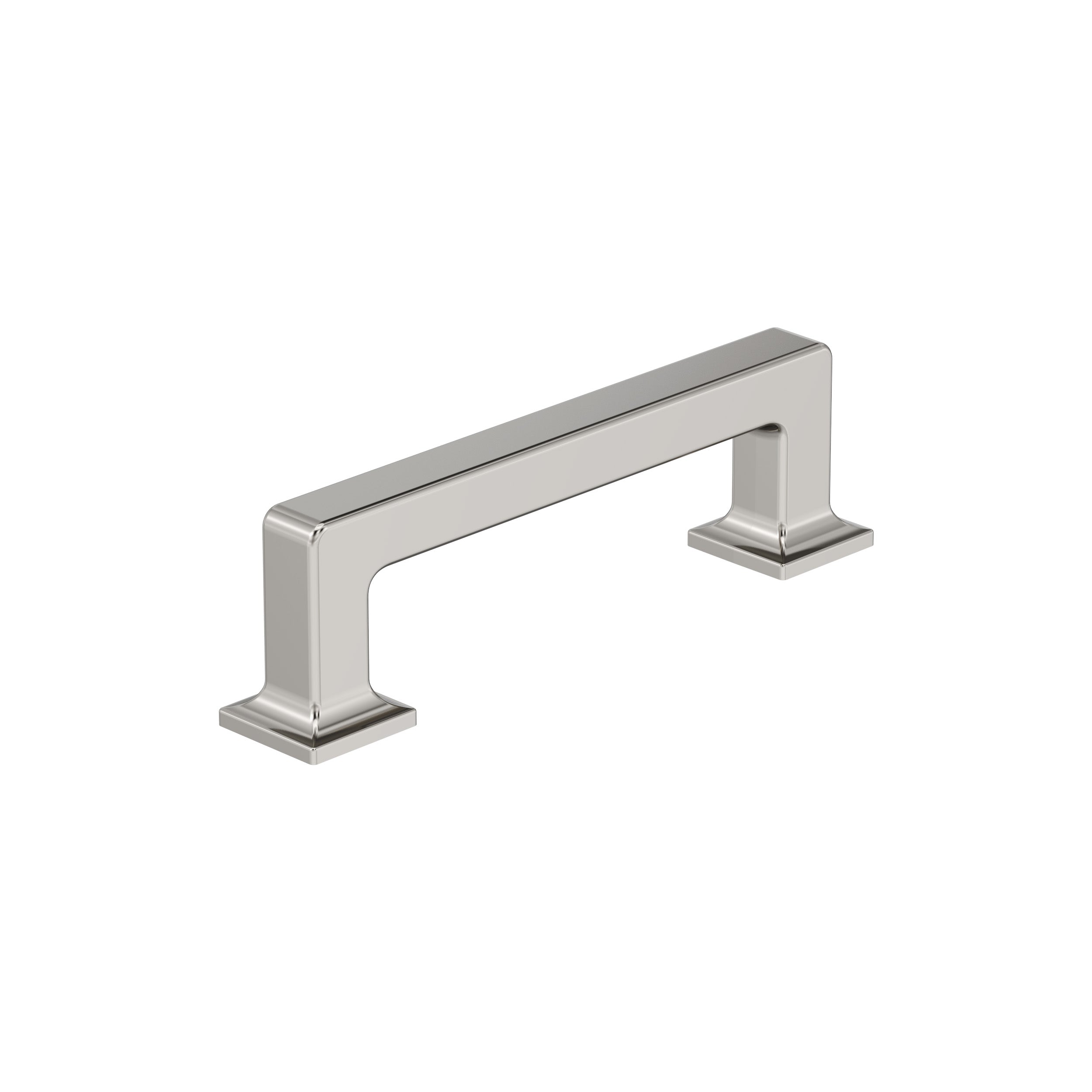 Lintel 3-3/4 inch (96mm) Center-to-Center Polished Nickel Cabinet Pull