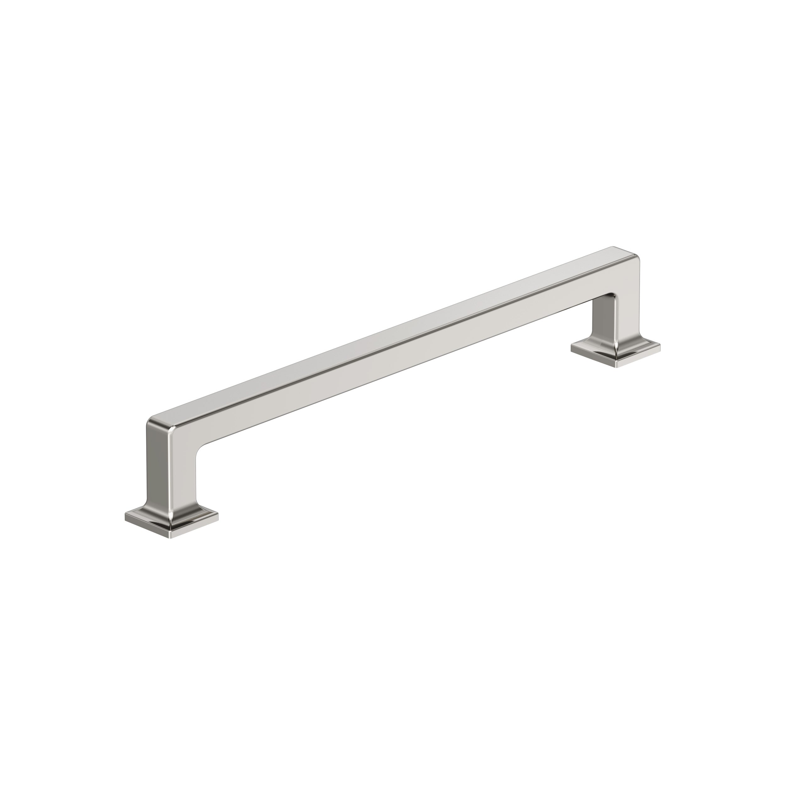 Lintel 7-9/16 inch (192mm) Center-to-Center Polished Nickel Cabinet Pull