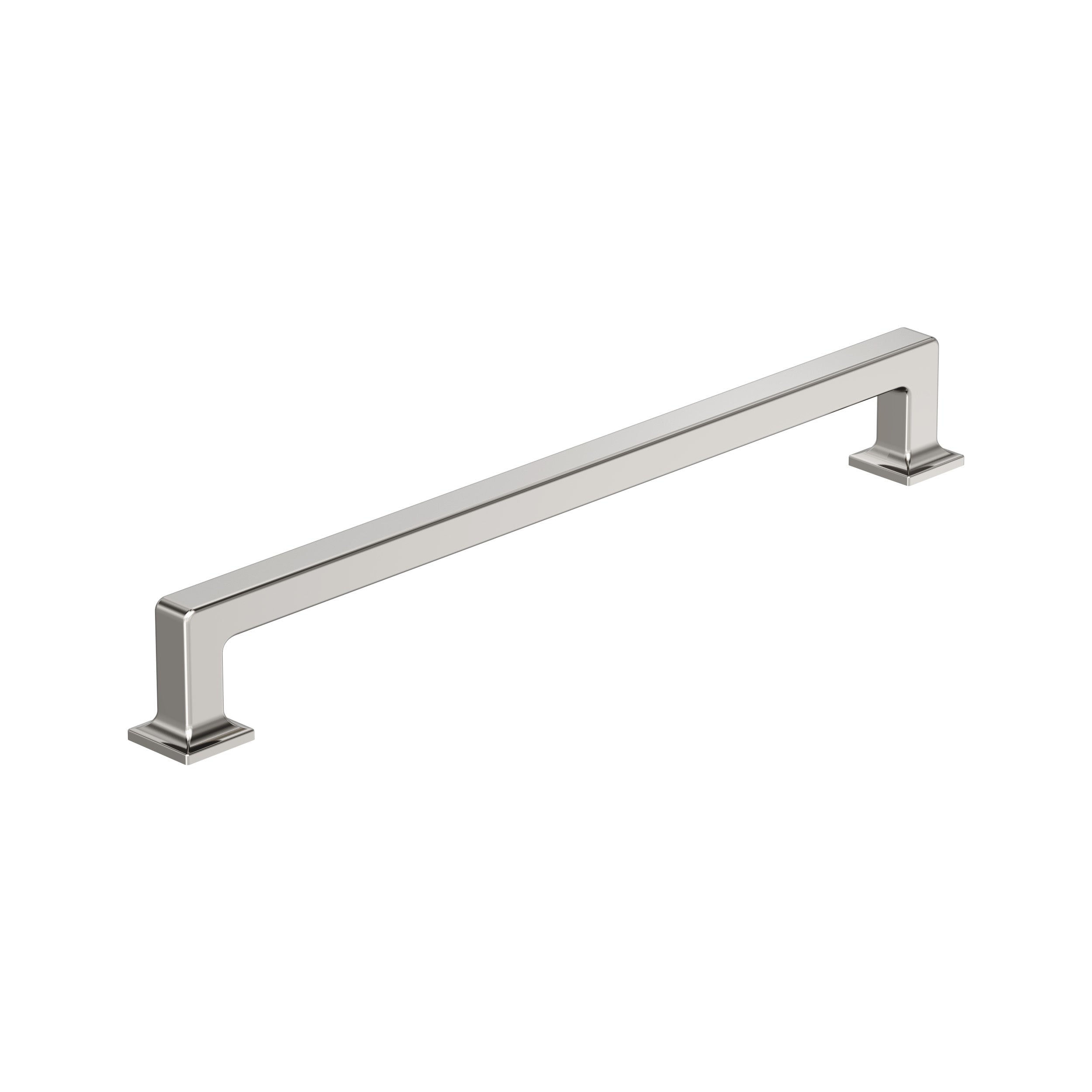 Lintel 10-1/16 inch (256mm) Center-to-Center Polished Nickel Cabinet Pull