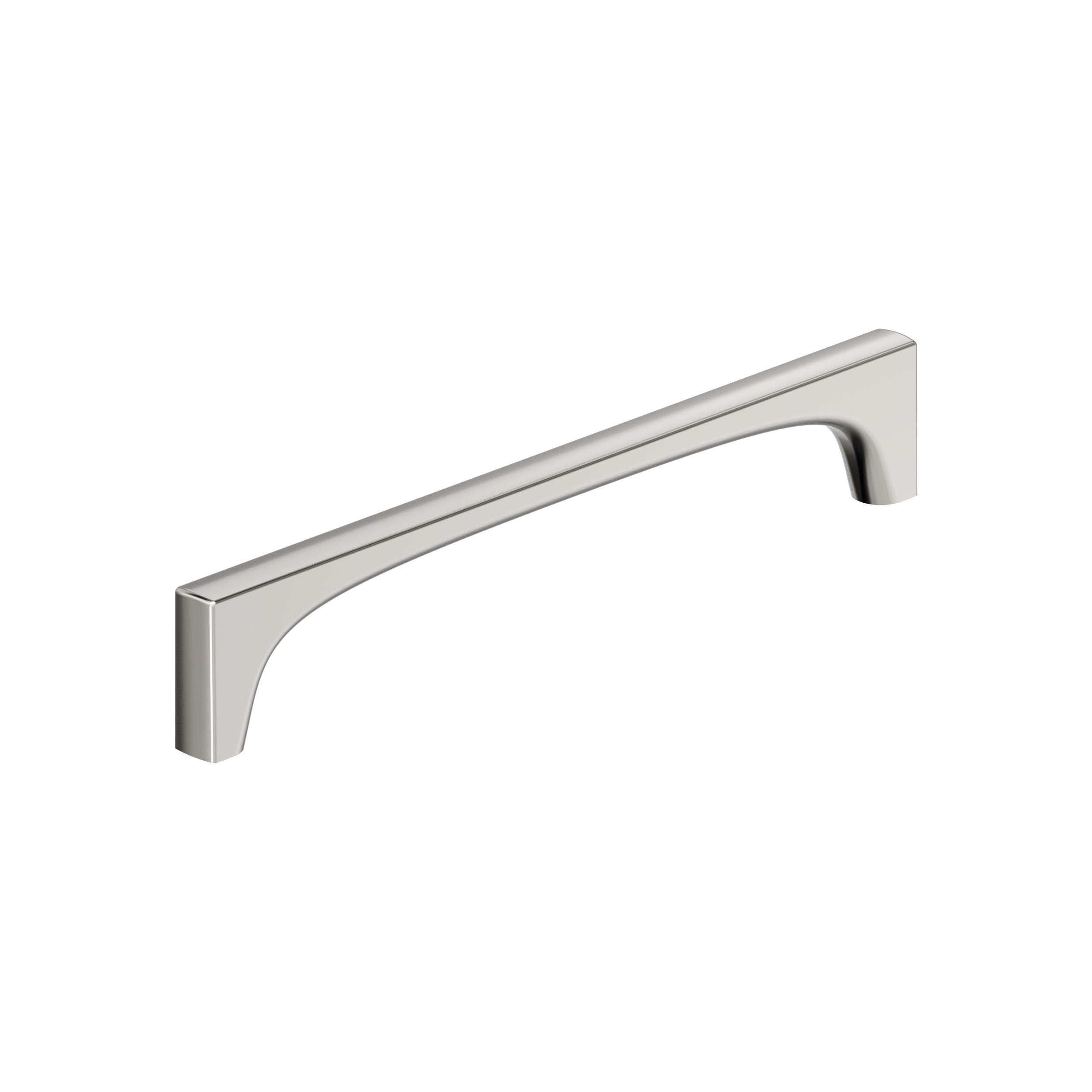 Merced 7-9/16 inch (192mm) Center-to-Center Polished Nickel Cabinet Pull