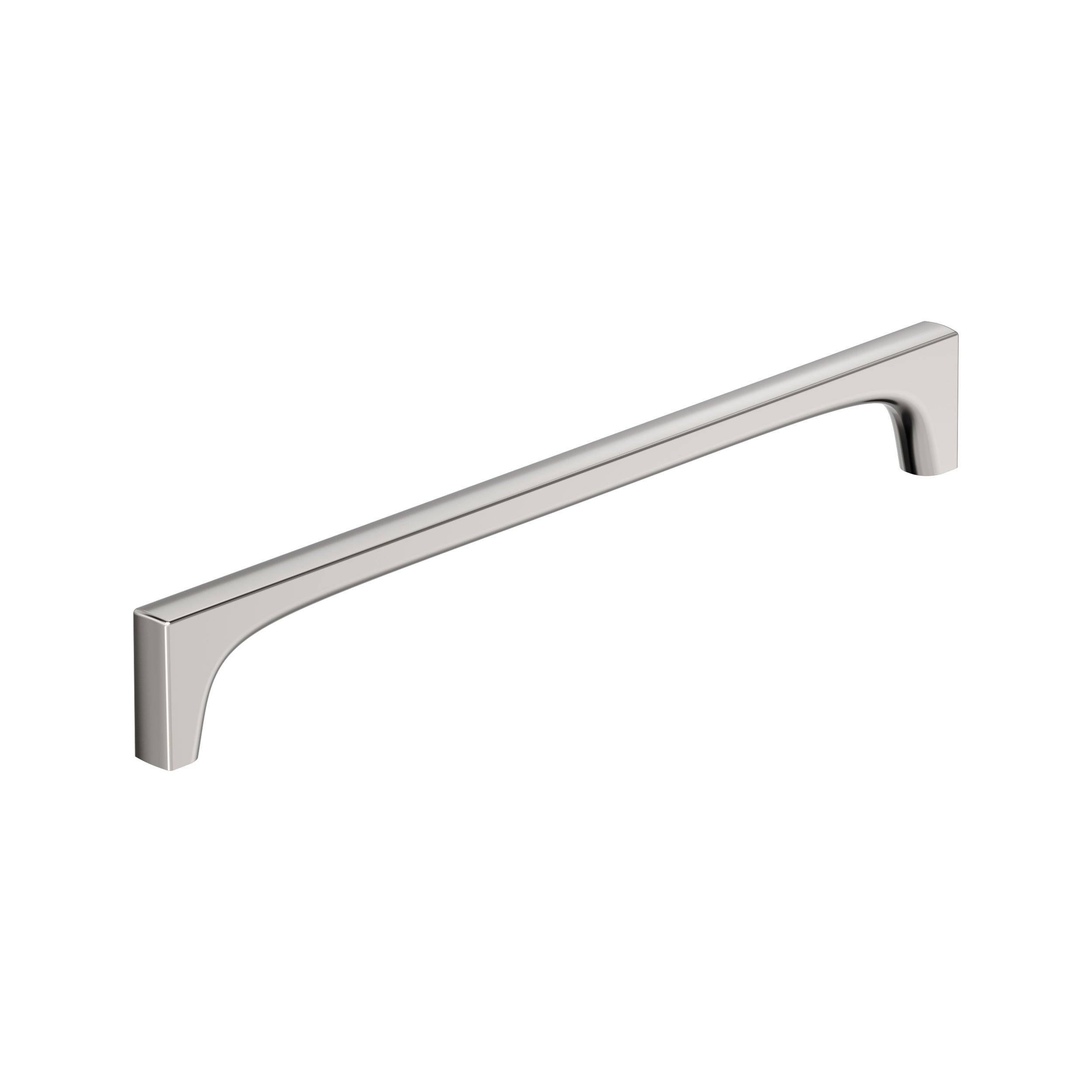 Merced 10-1/16 inch (256mm) Center-to-Center Polished Nickel Cabinet Pull