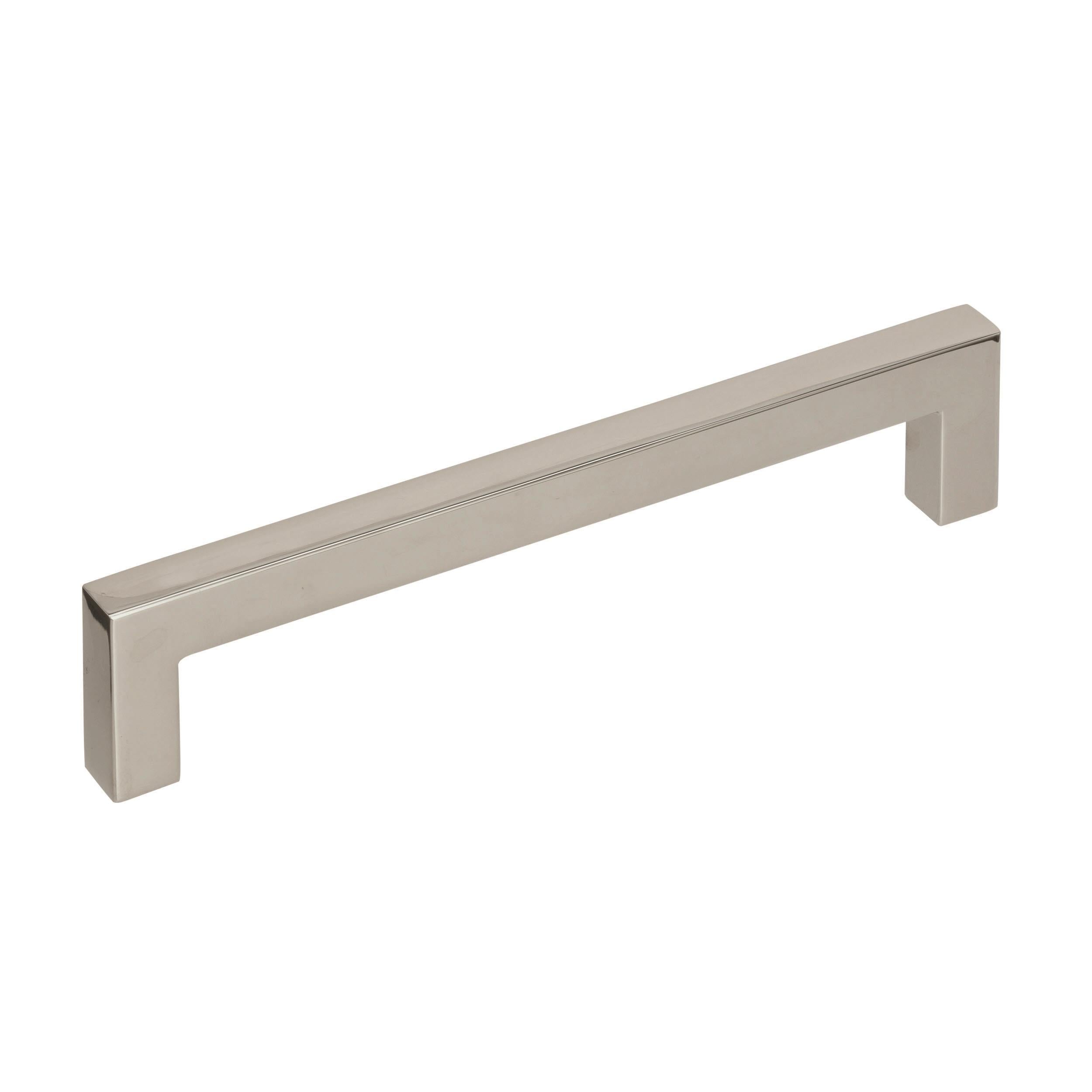Monument 5-1/16 inch (128mm) Center-to-Center Polished Nickel Cabinet Pull