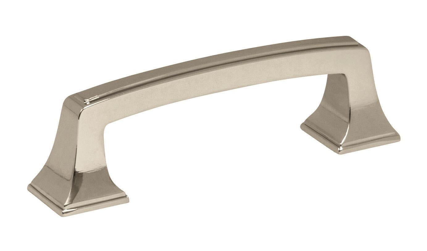 Mulholland 3 inch (76mm) Center-to-Center Polished Nickel Cabinet Pull