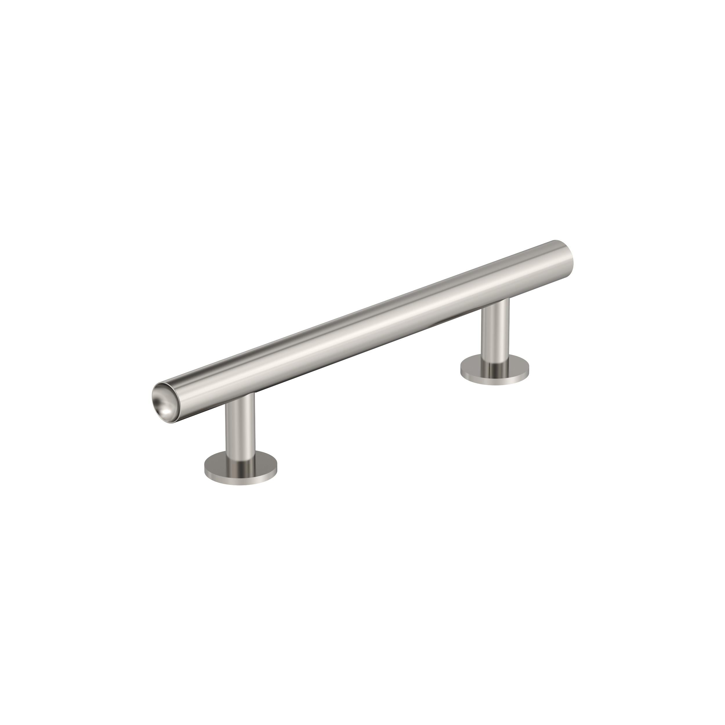 Radius 3-3/4 inch (96mm) Center-to-Center Polished Nickel Cabinet Pull