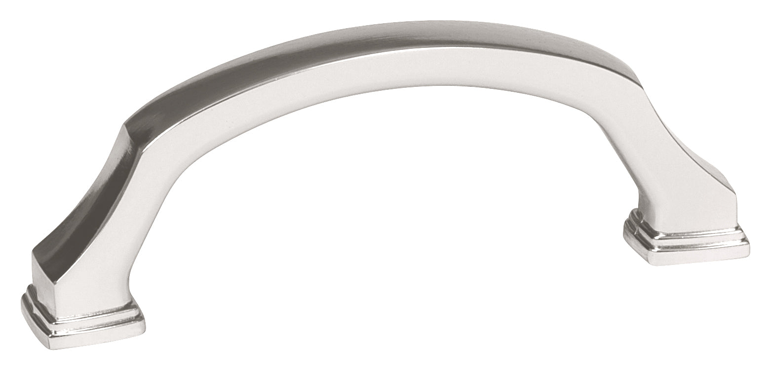 Revitalize 3 inch (76mm) Center-to-Center Polished Nickel Cabinet Pull