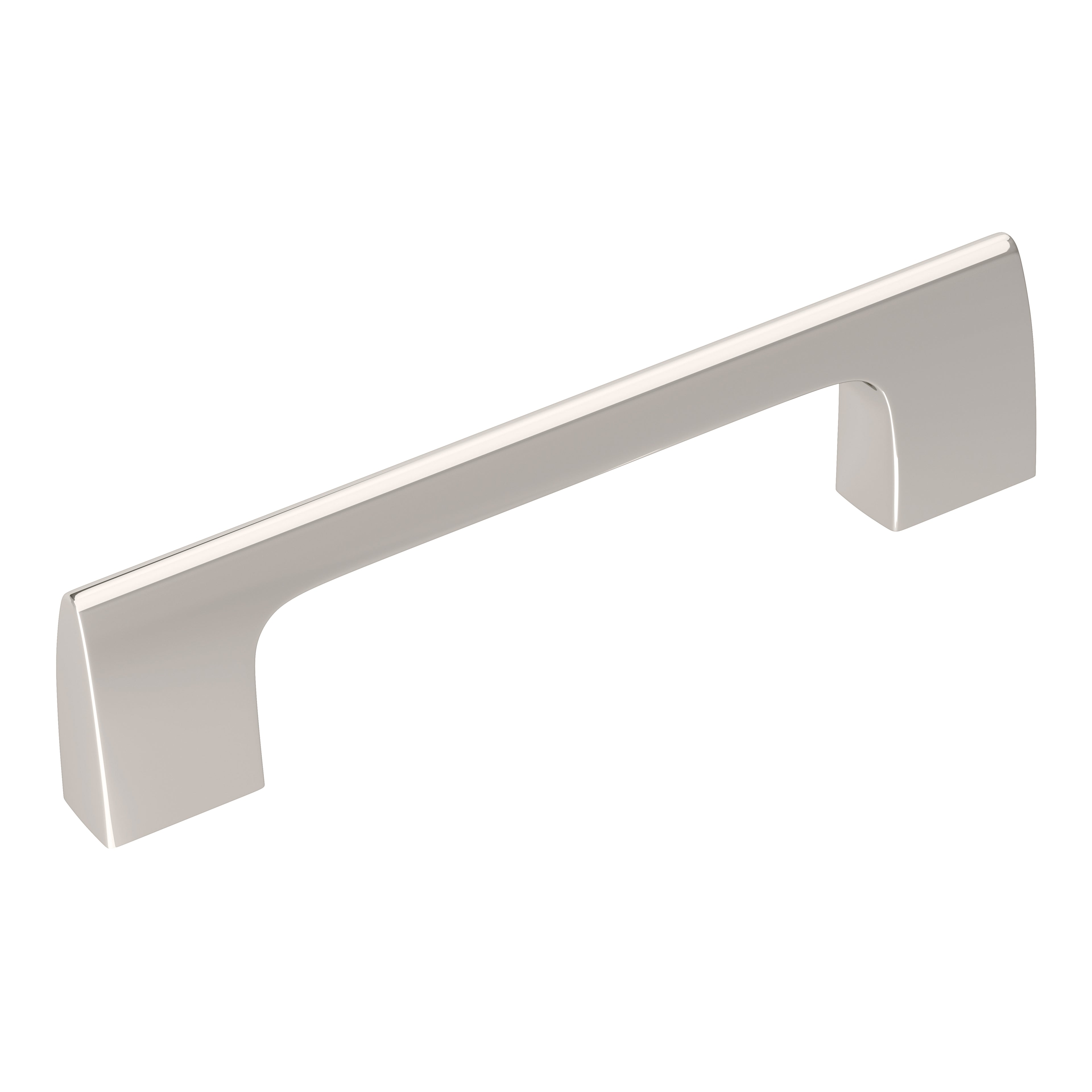 Riva 3-3/4 inch (96mm) Center-to-Center Polished Nickel Cabinet Pull