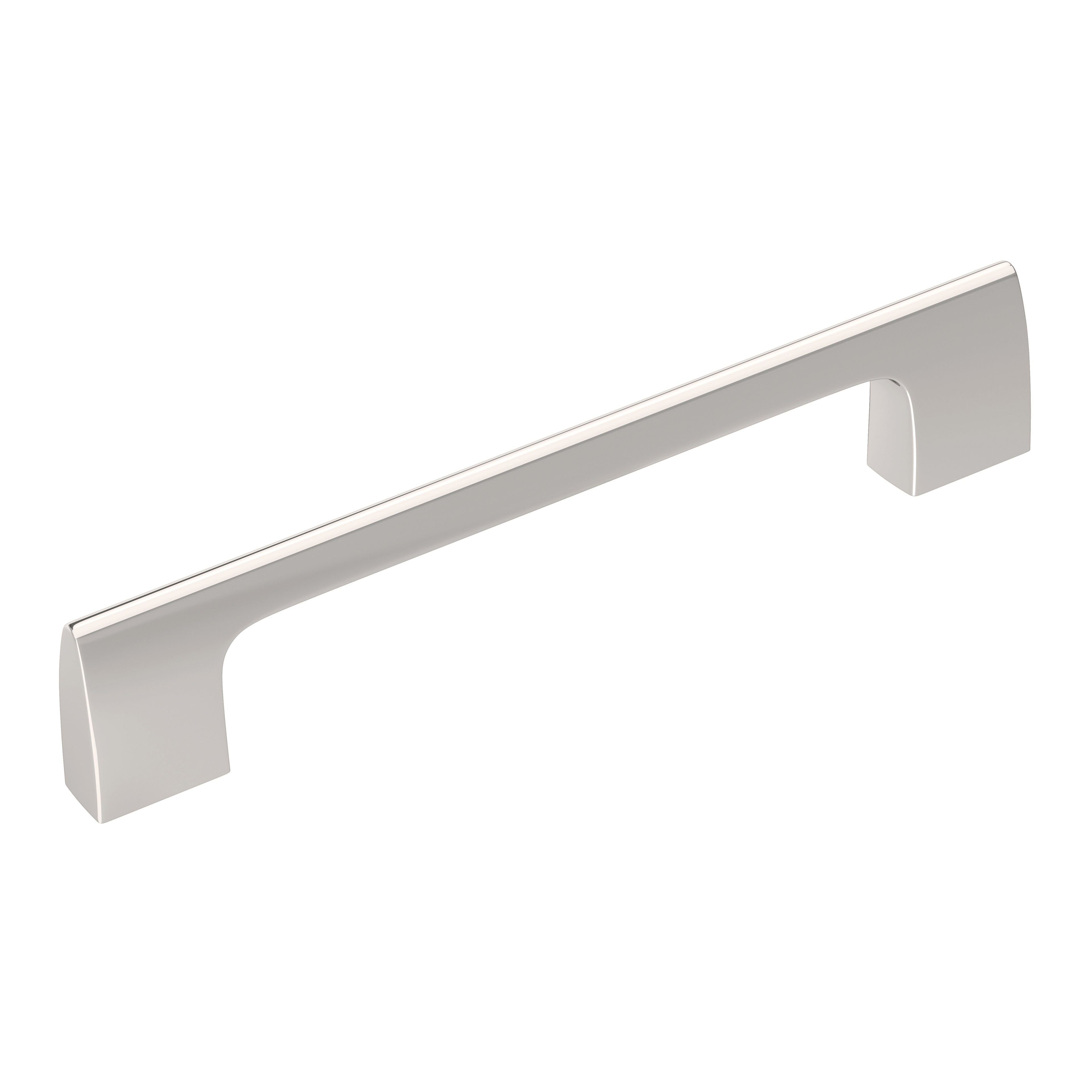 Riva 5-1/16 inch (128mm) Center-to-Center Polished Nickel Cabinet Pull