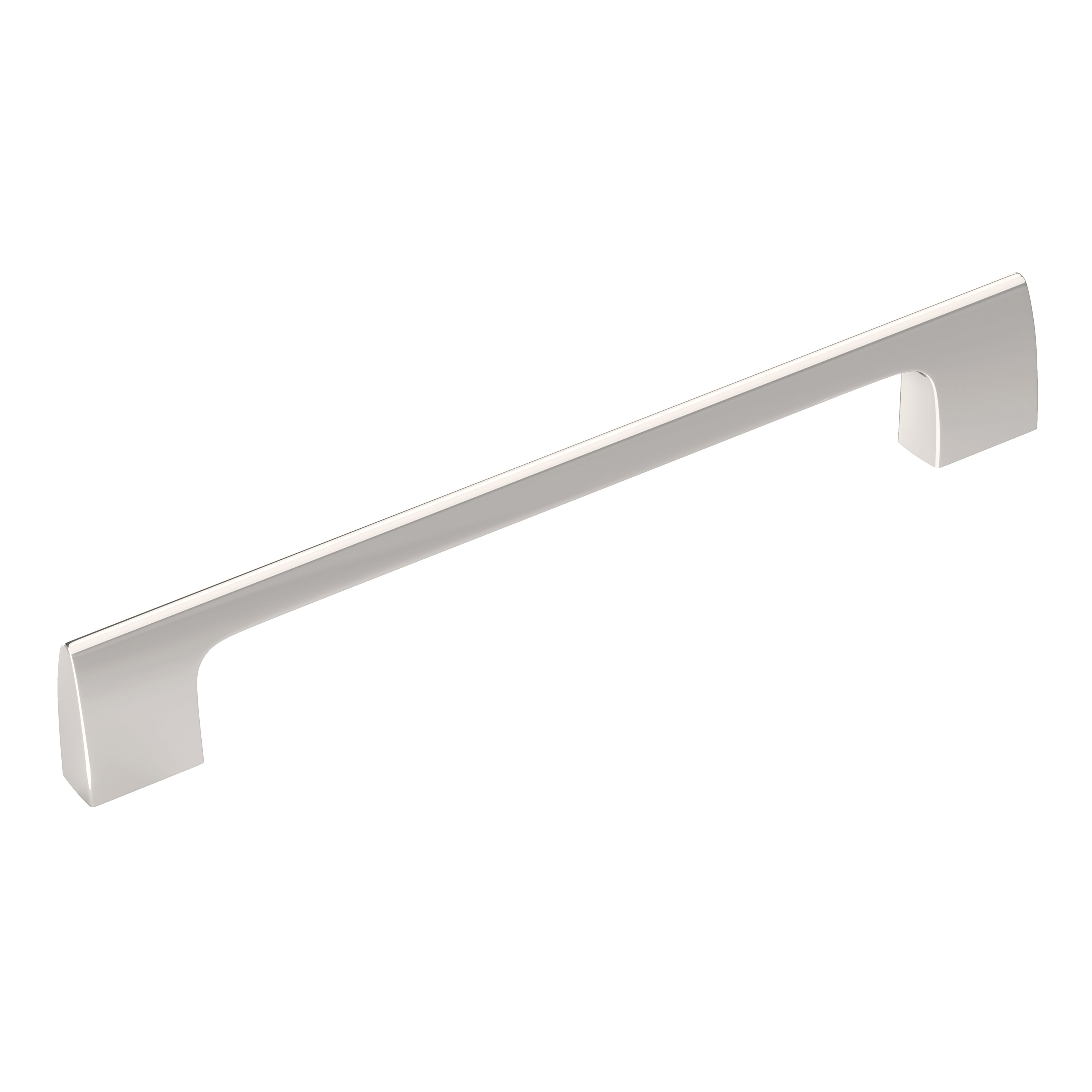 Riva 6-5/16 inch (160mm) Center-to-Center Polished Nickel Cabinet Pull