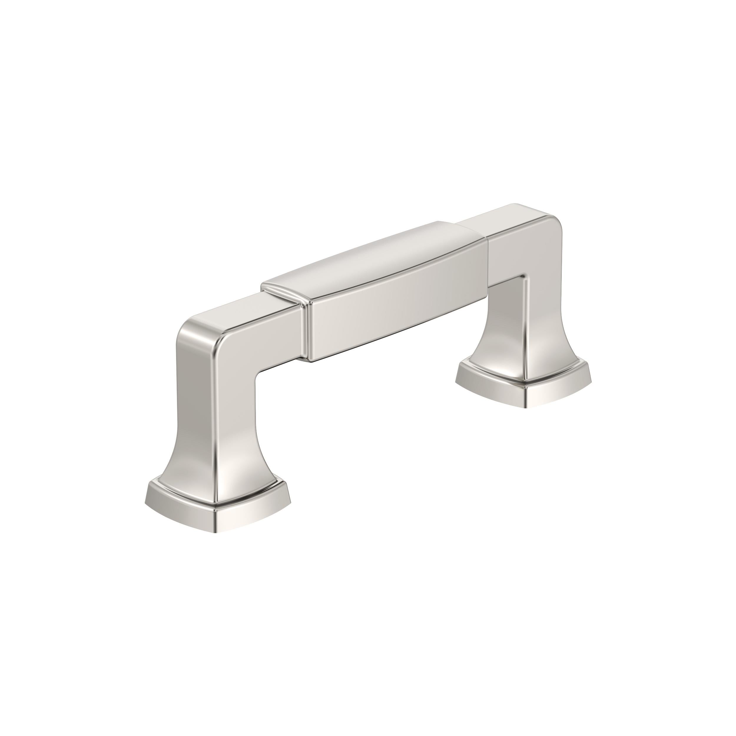 Stature 3 inch (76mm) Center-to-Center Polished Nickel Cabinet Pull