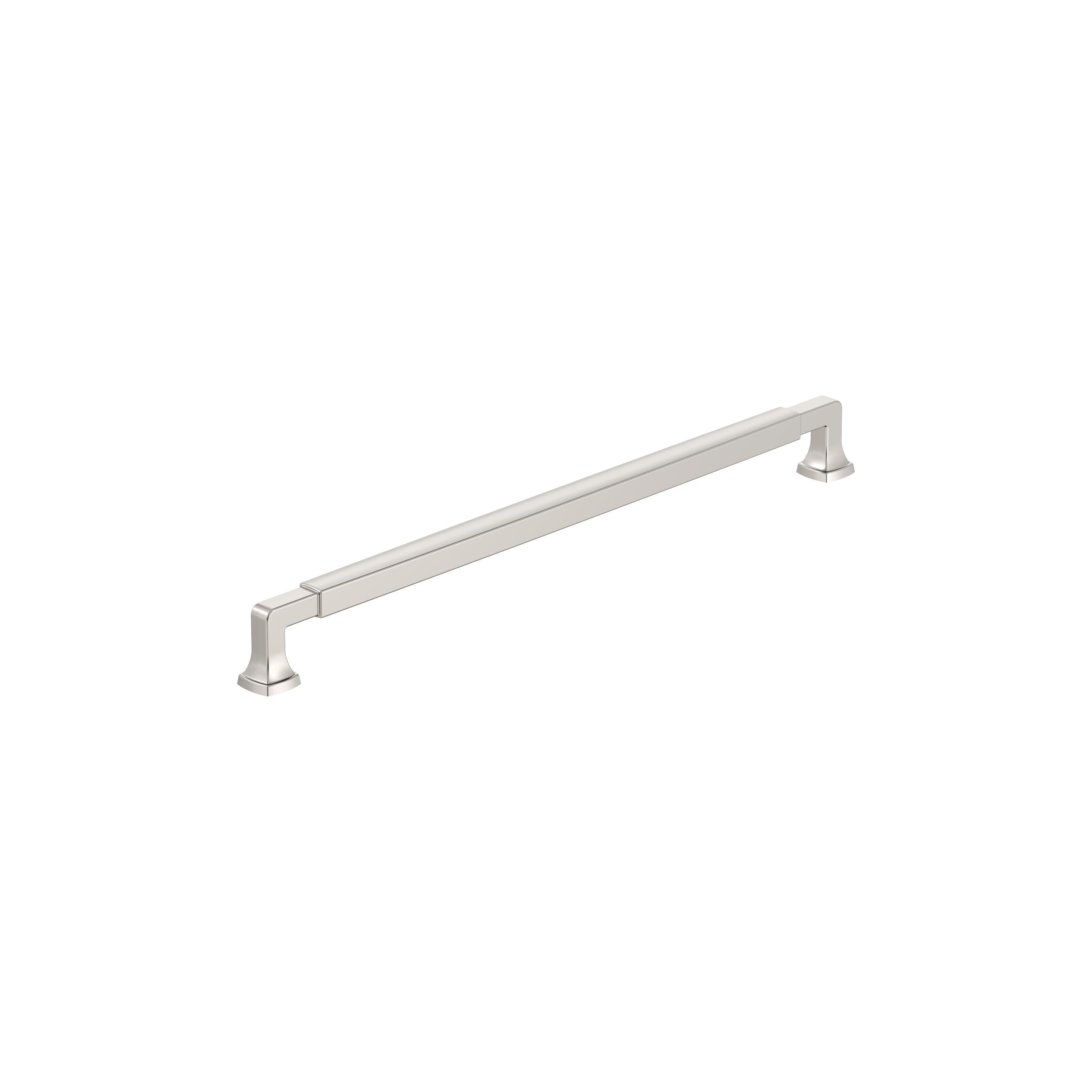 Stature 12-5/8 inch (320mm) Center-to-Center Polished Nickel Cabinet Pull