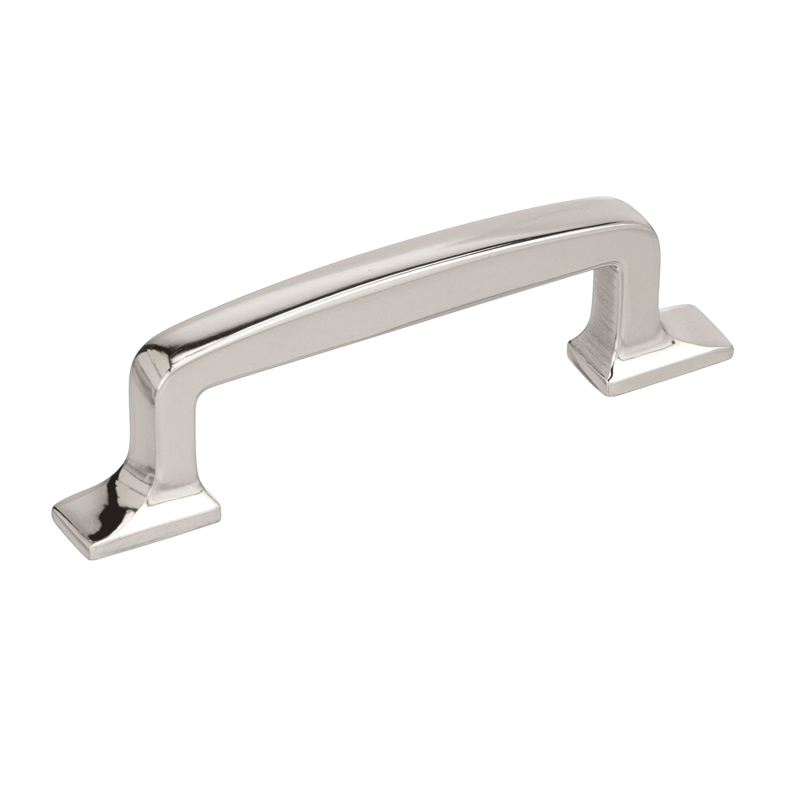 Westerly 3 inch (76mm) Center-to-Center Polished Nickel Cabinet Pull