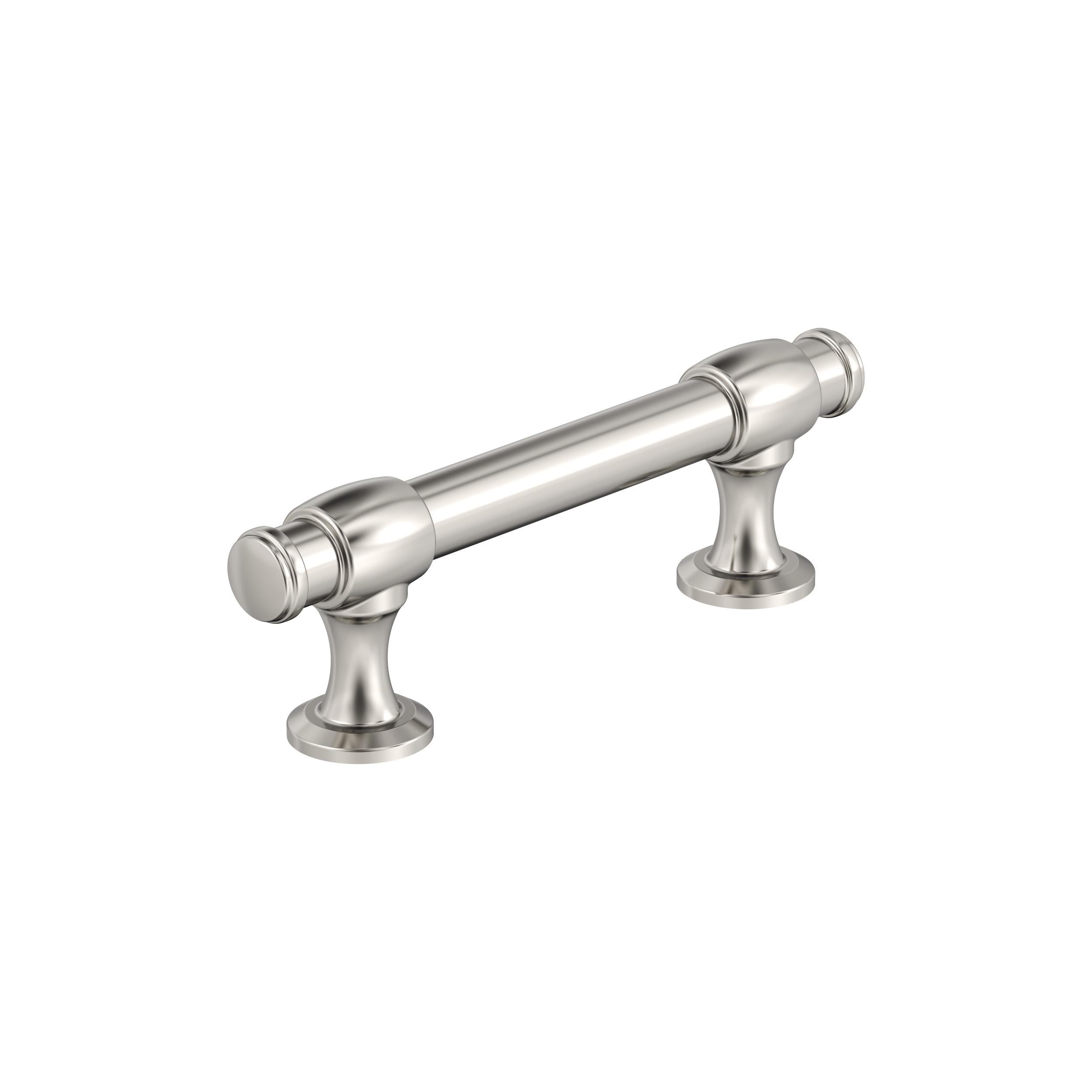 Winsome 3 inch (76mm) Center-to-Center Polished Nickel Cabinet Pull