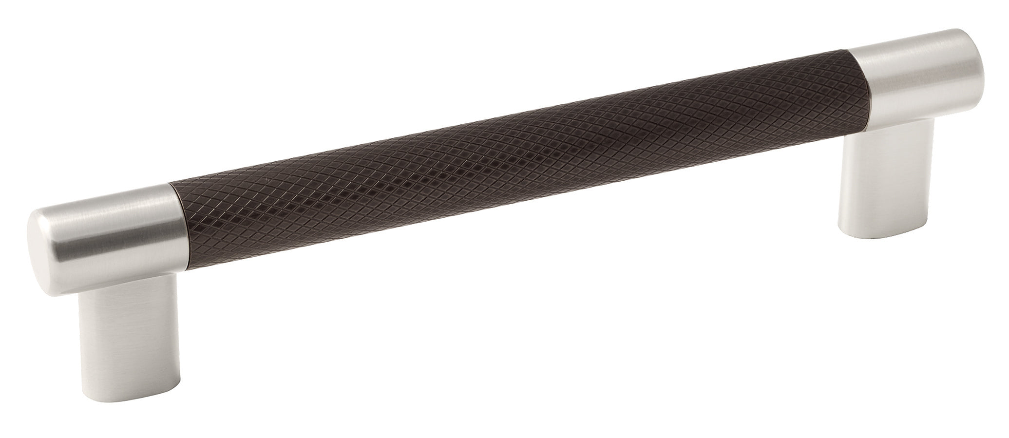 Esquire 6-5/16 inch (160mm) Center-to-Center Satin Nickel/Oil-Rubbed Bronze Cabinet Pull