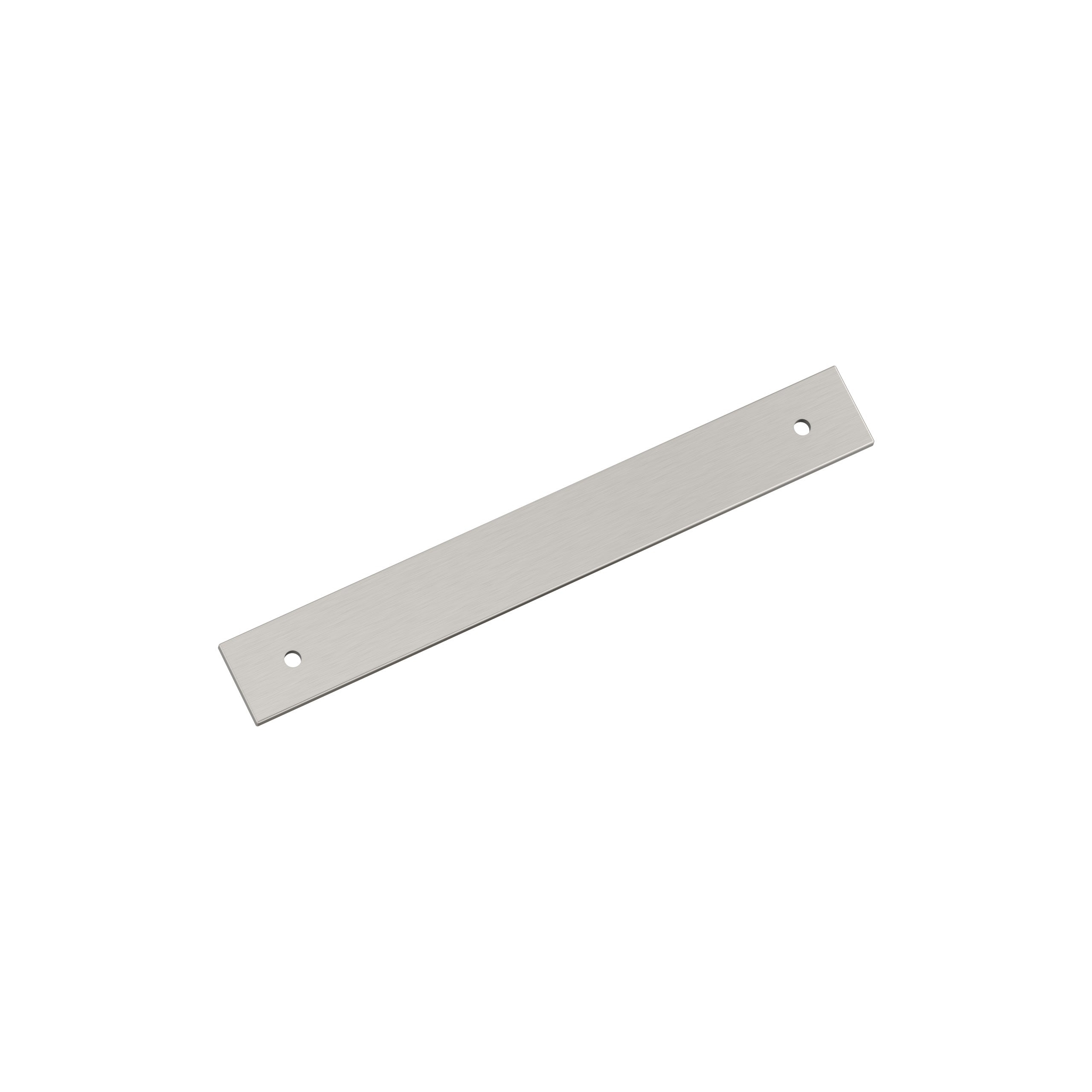 Ladera 6-5/16 inch (160mm) Center-to-Center Rectangle Satin Nickel Cabinet Pull Backplate