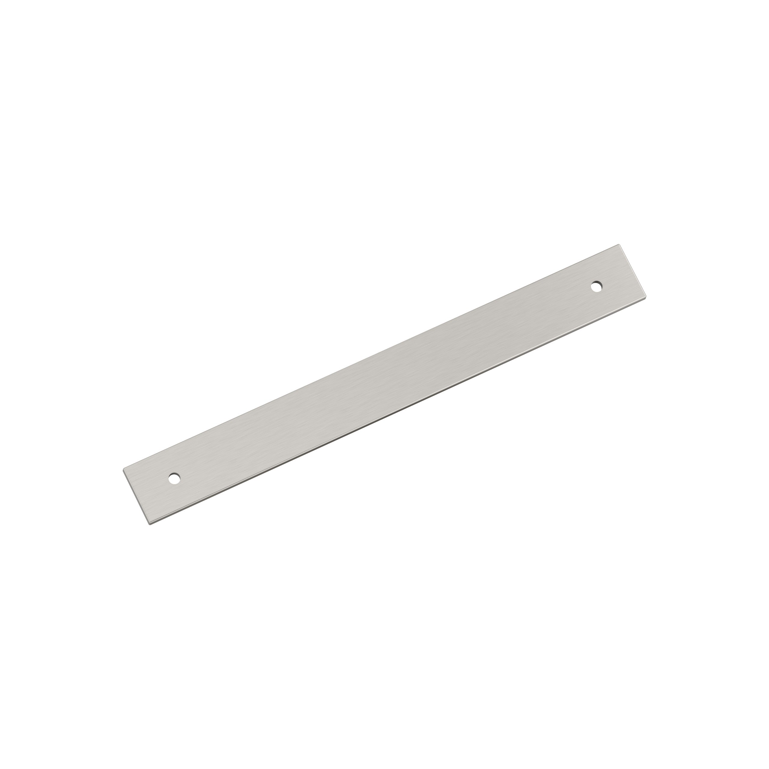 Ladera 7-9/16 inch (192mm) Center-to-Center Rectangle Satin Nickel Cabinet Pull Backplate