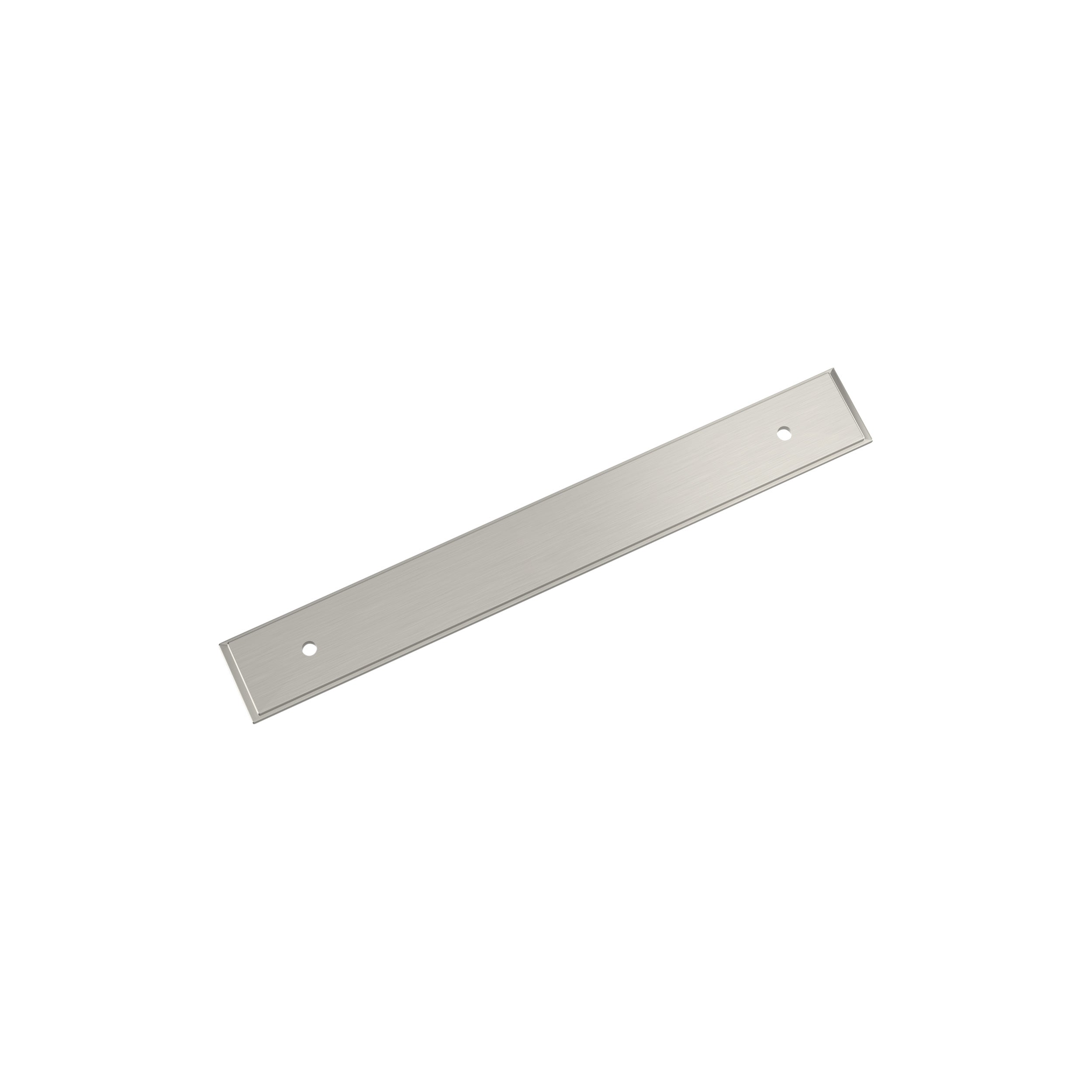 Maymont 6-5/16 inch (160mm) Center-to-Center Rectangle Satin Nickel Cabinet Pull Backplate