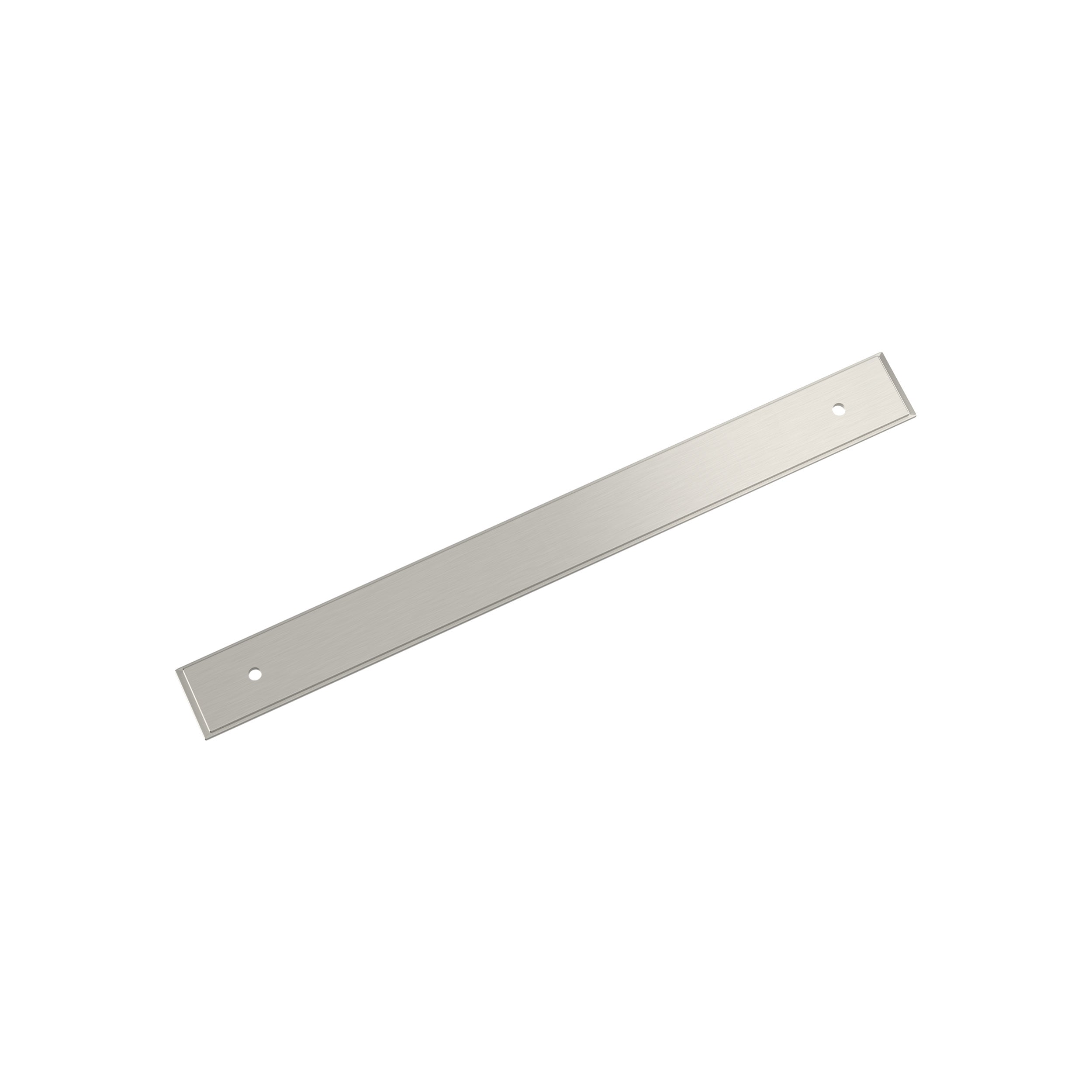 Maymont 8-13/16 inch (224mm) Center-to-Center Rectangle Satin Nickel Cabinet Pull Backplate