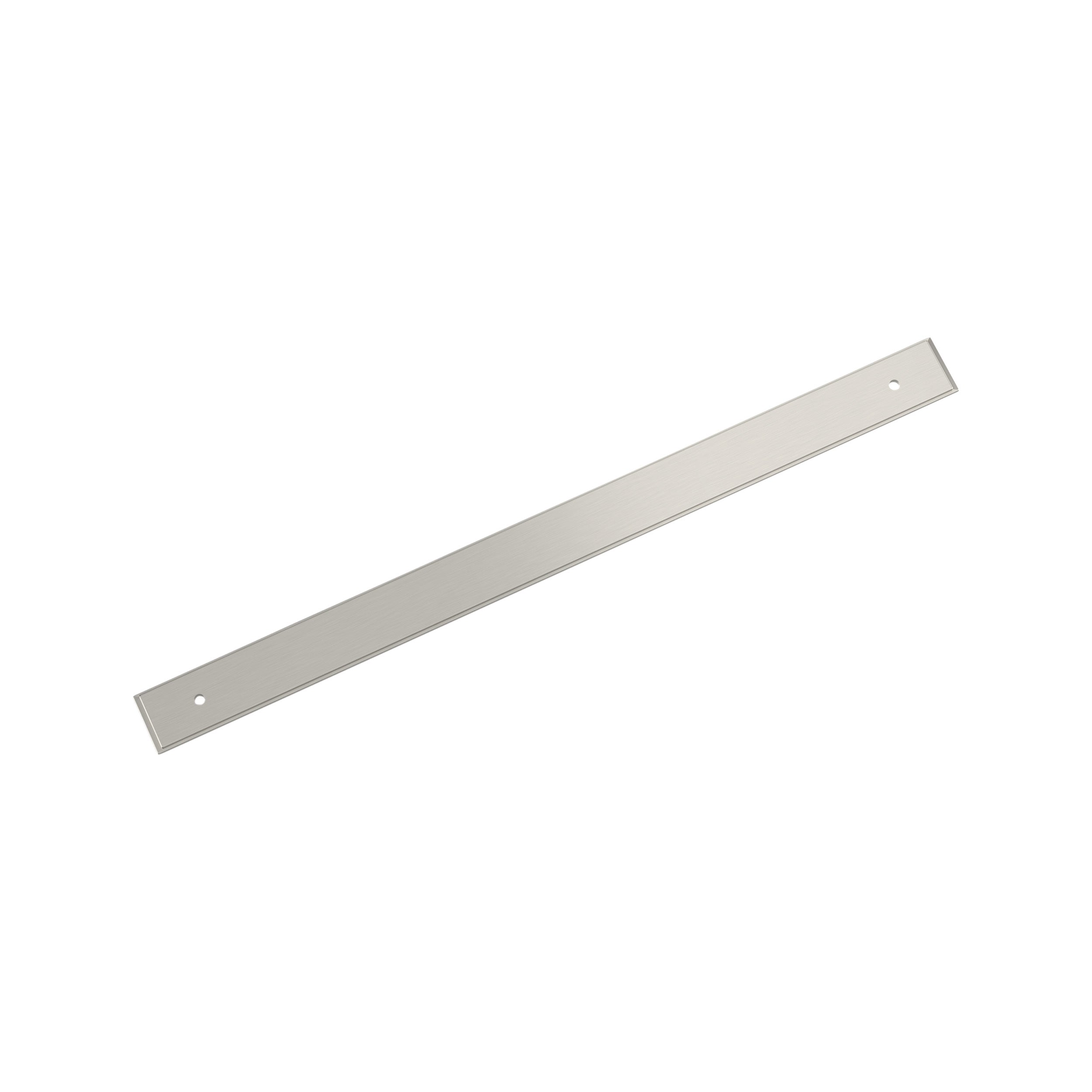 Maymont 12-5/8 inch (320mm) Center-to-Center Rectangle Satin Nickel Cabinet Pull Backplate