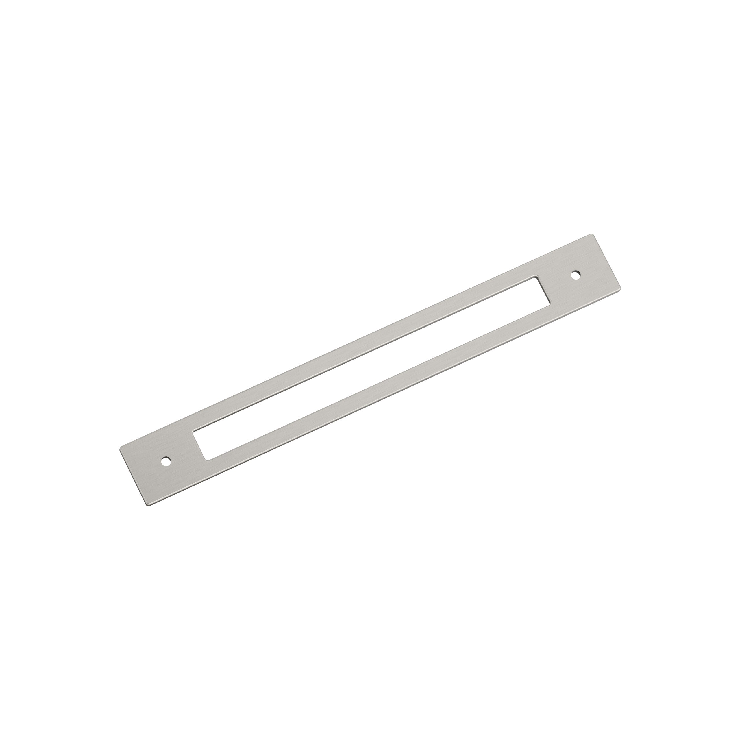Medora 8-13/16 inch (224mm) Center-to-Center Rectangle Satin Nickel Cabinet Pull Backplate