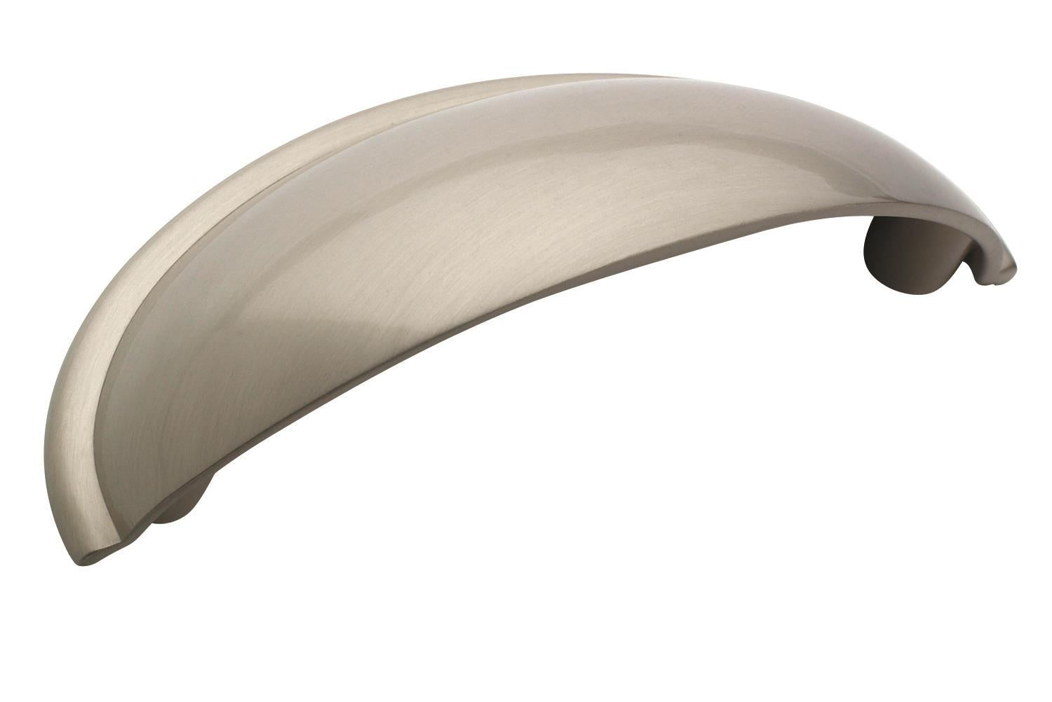 Cup Pulls 2-1/2 inch (64mm) Center-to-Center Satin Nickel Cabinet Cup Pull