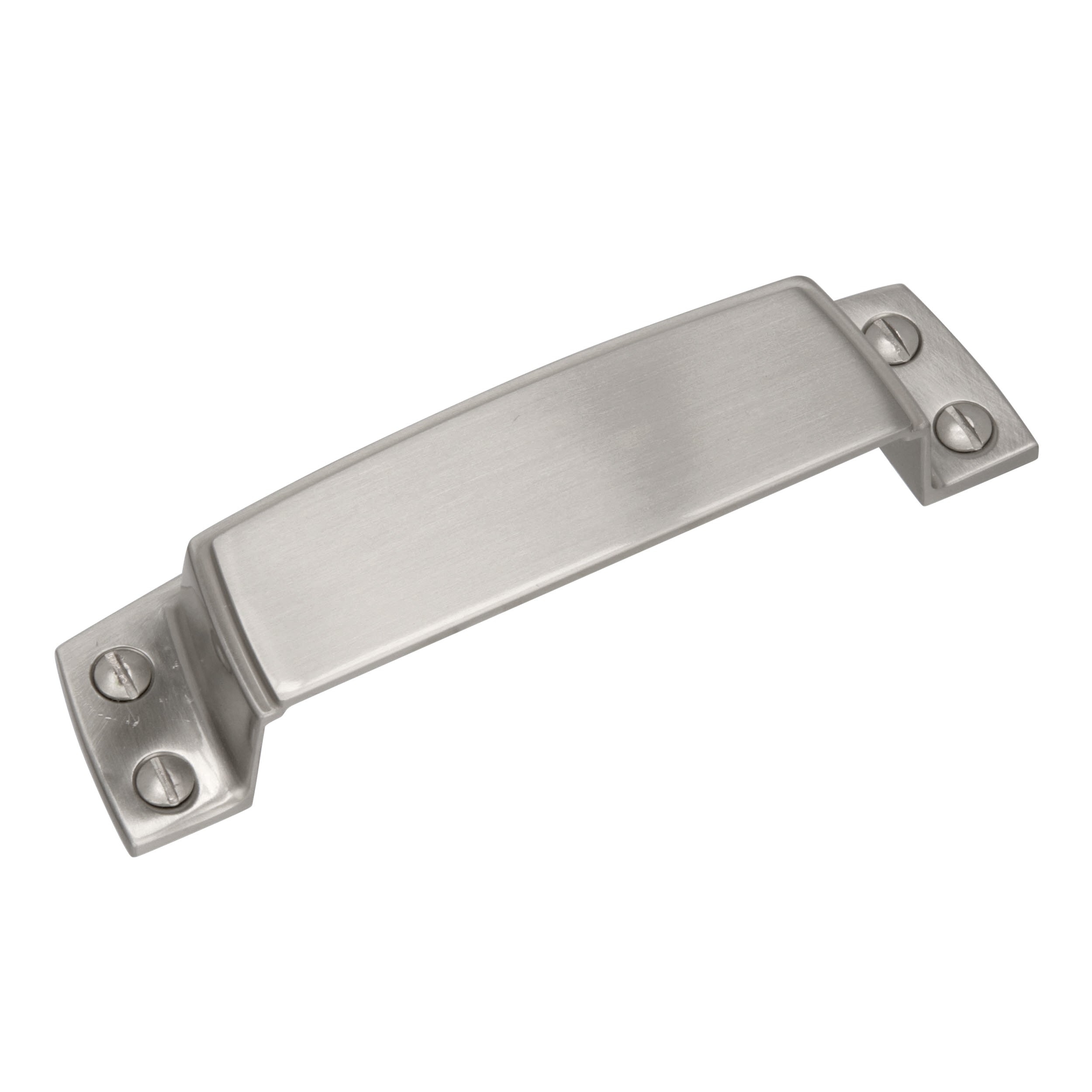 Highland Ridge 3-1/2 inch (89mm) Center-to-Center Satin Nickel Cabinet Cup Pull
