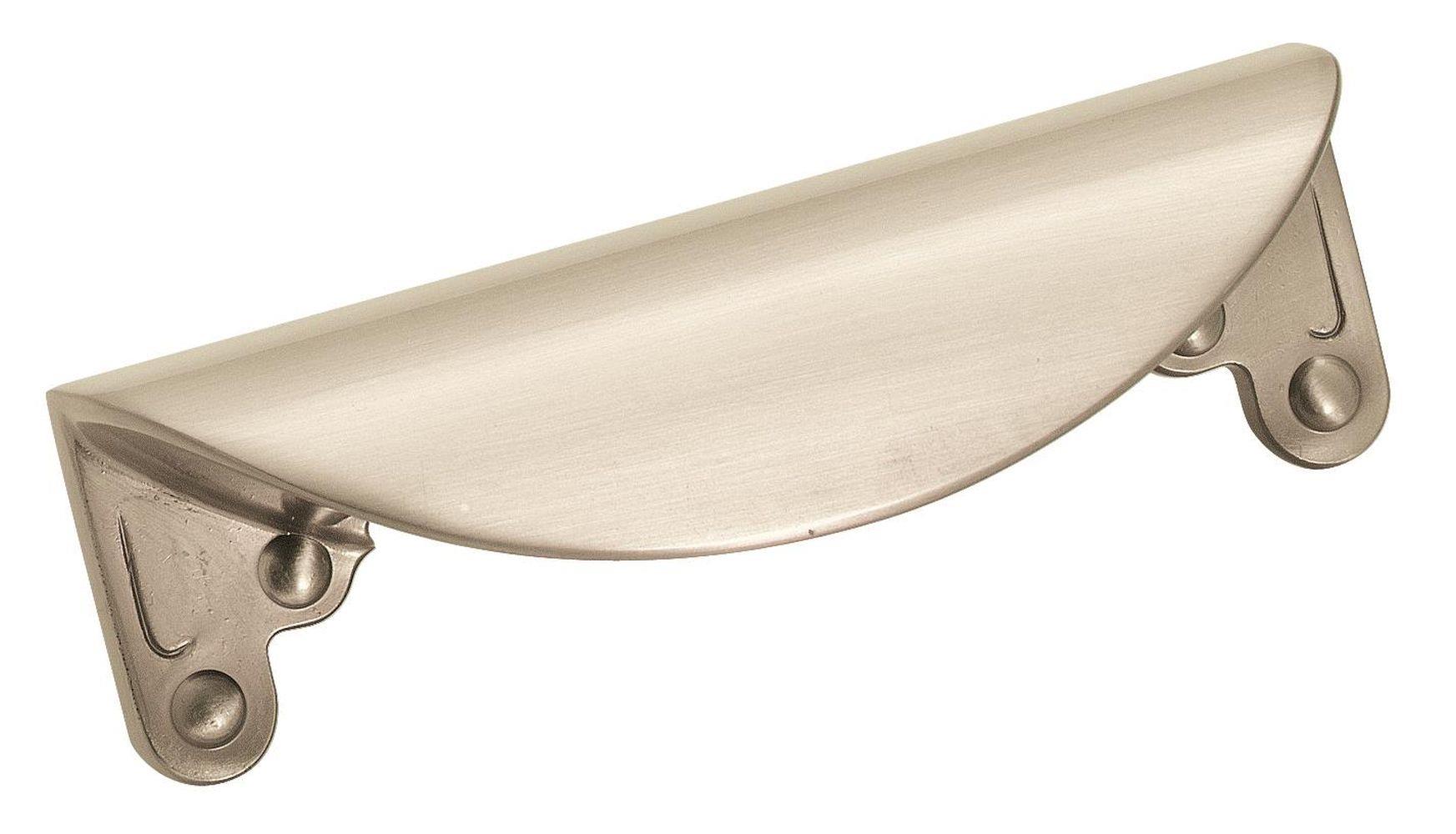 Inspirations 3 inch (76mm) Center-to-Center Satin Nickel Cabinet Cup Pull