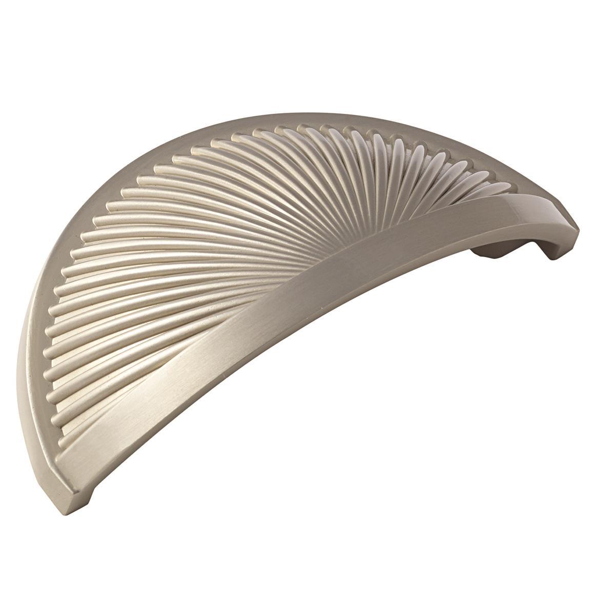 Sea Grass 3 inch (76mm) Center-to-Center Satin Nickel Cabinet Cup Pull