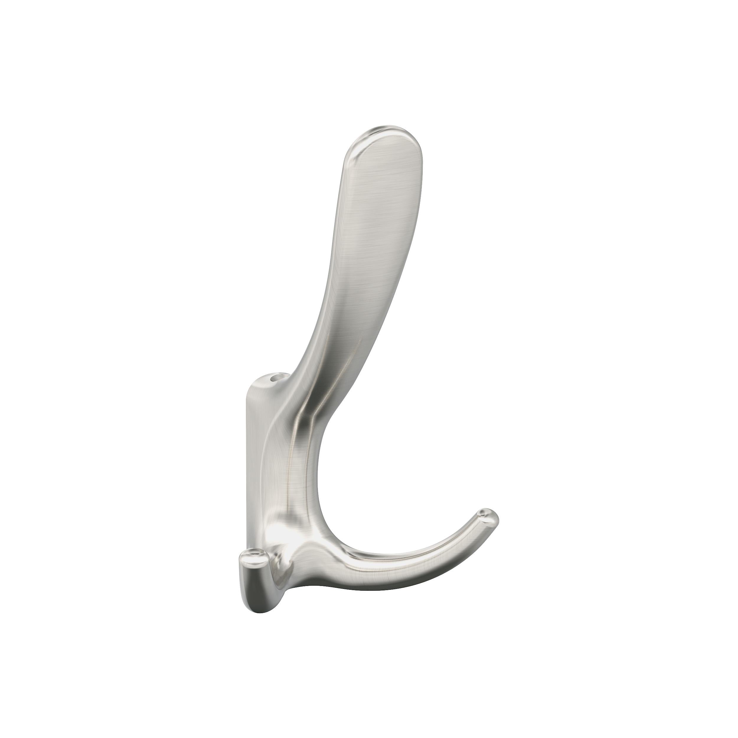 Finesse Triple Prong Satin Nickel Decorative Wall Hook