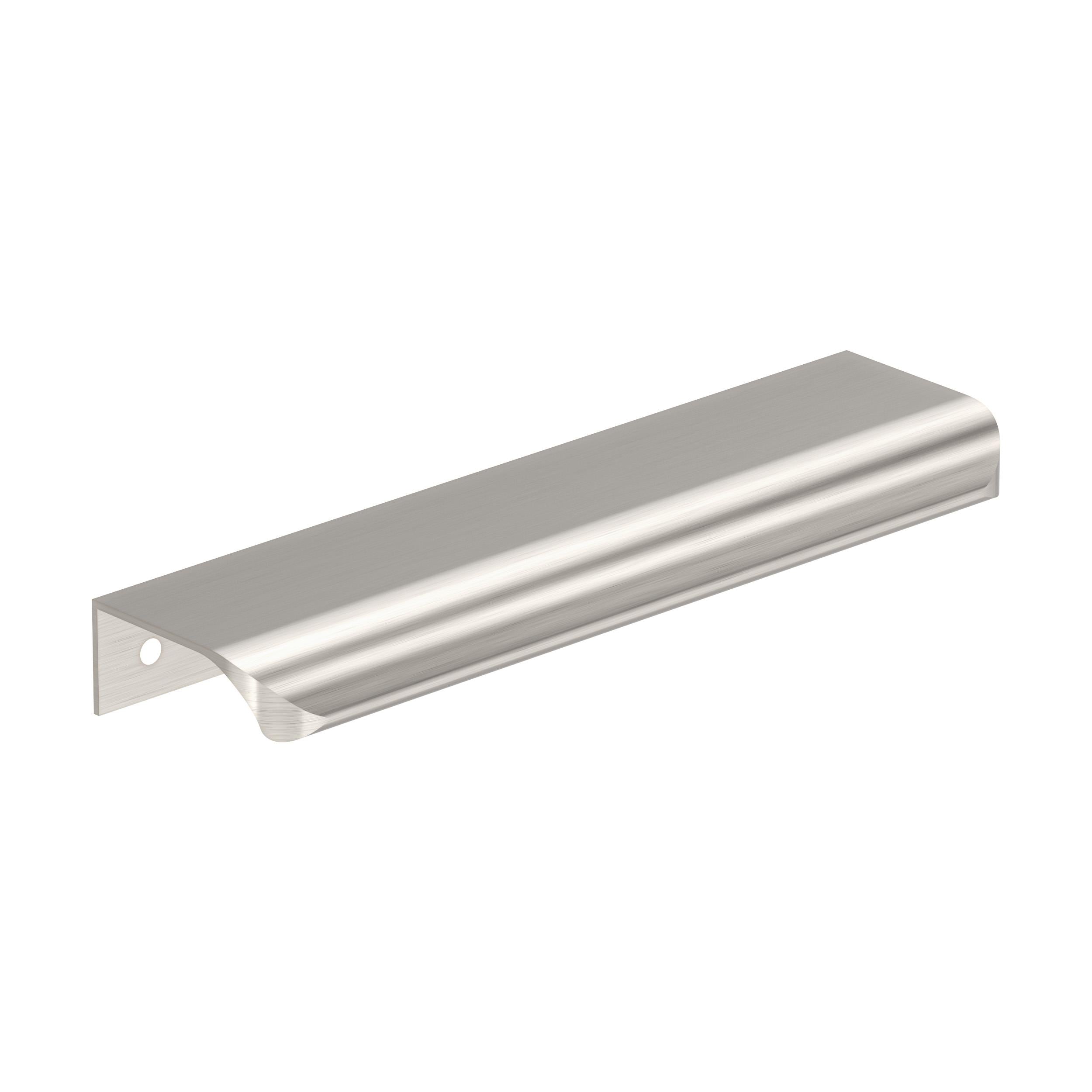 Streamline Tab 6 inch (152mm) Length Satin Nickel Cabinet Edge Pull