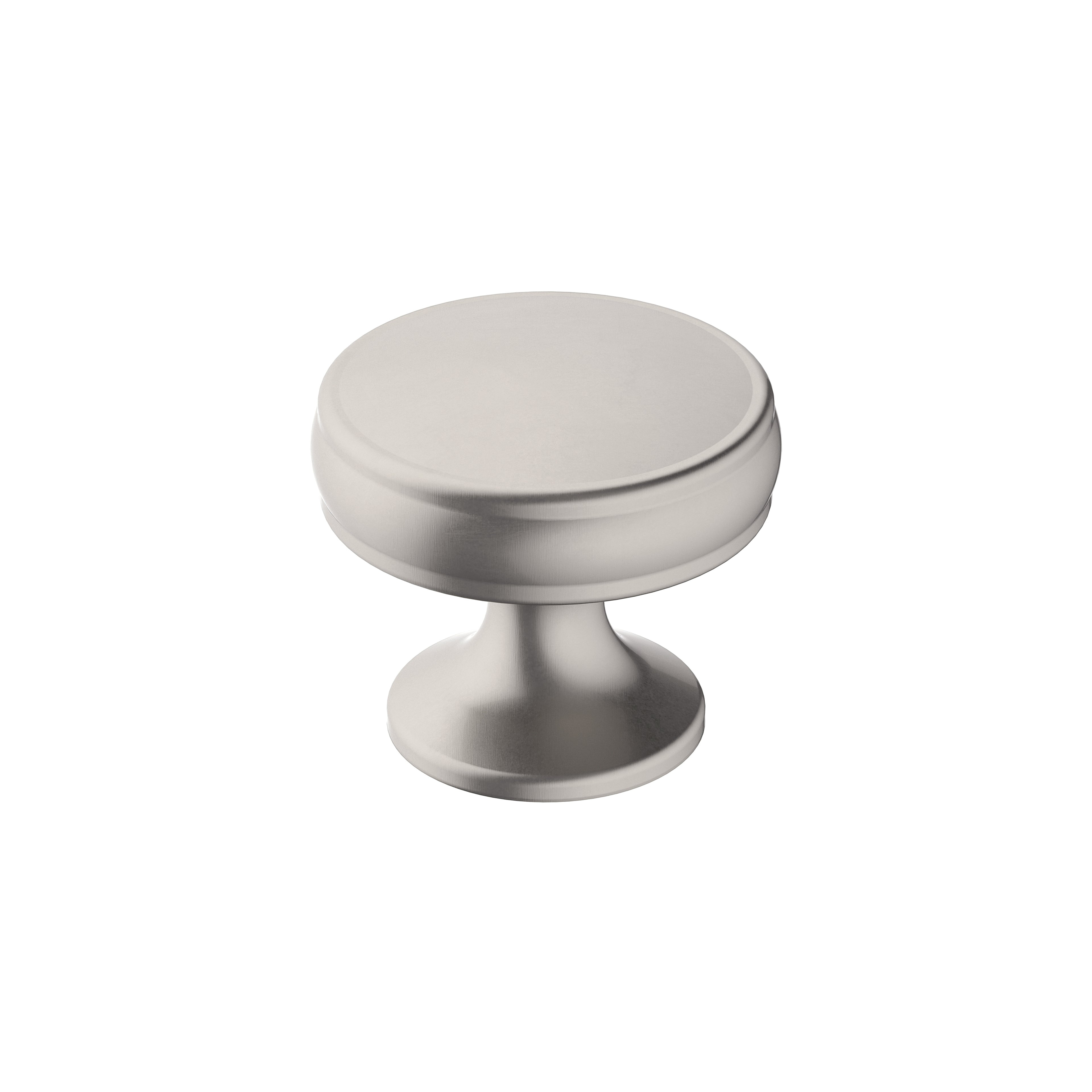 Renown 1-1/4 inch (32mm) Diameter Satin Nickel Cabinet Knob