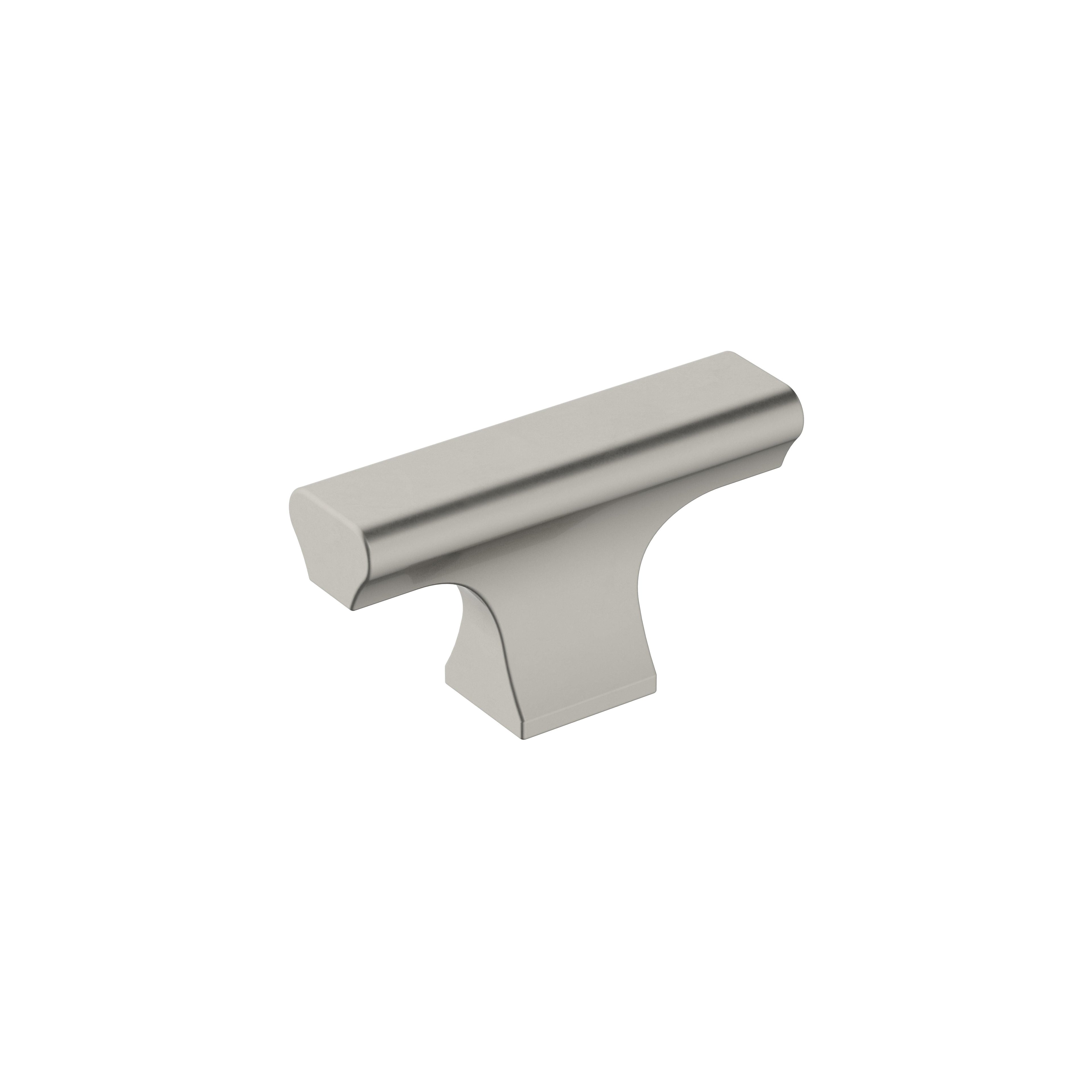 Status 2 inch (51mm) Length Satin Nickel Cabinet Knob