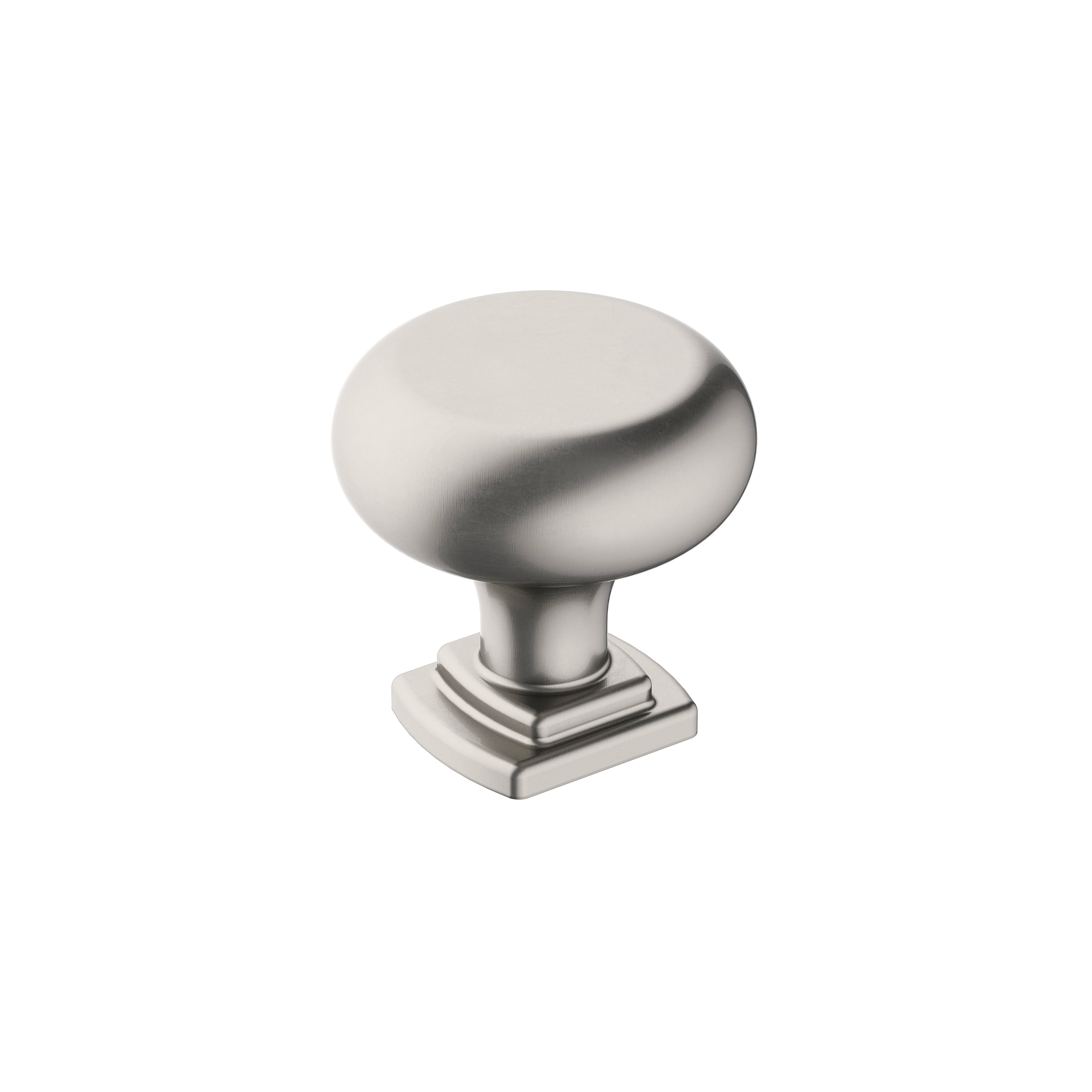 Surpass 1-1/4 inch (32mm) Diameter Satin Nickel Cabinet Knob