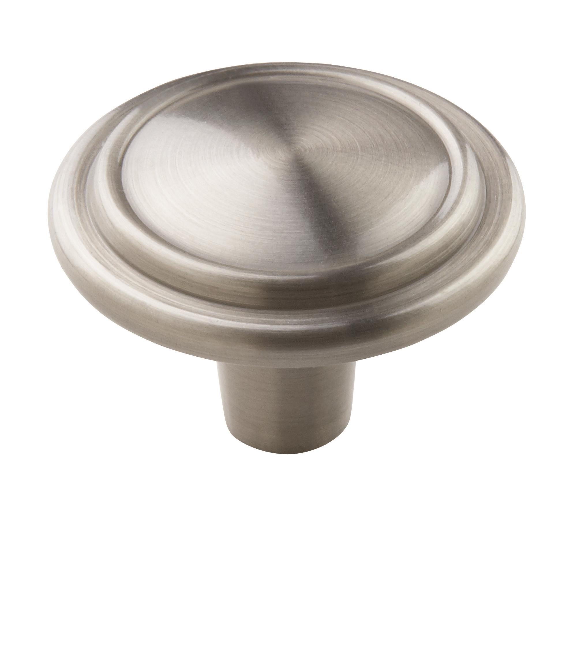 Hatfield 1-1/4 inch (32mm) Diameter Satin Nickel Cabinet Knob