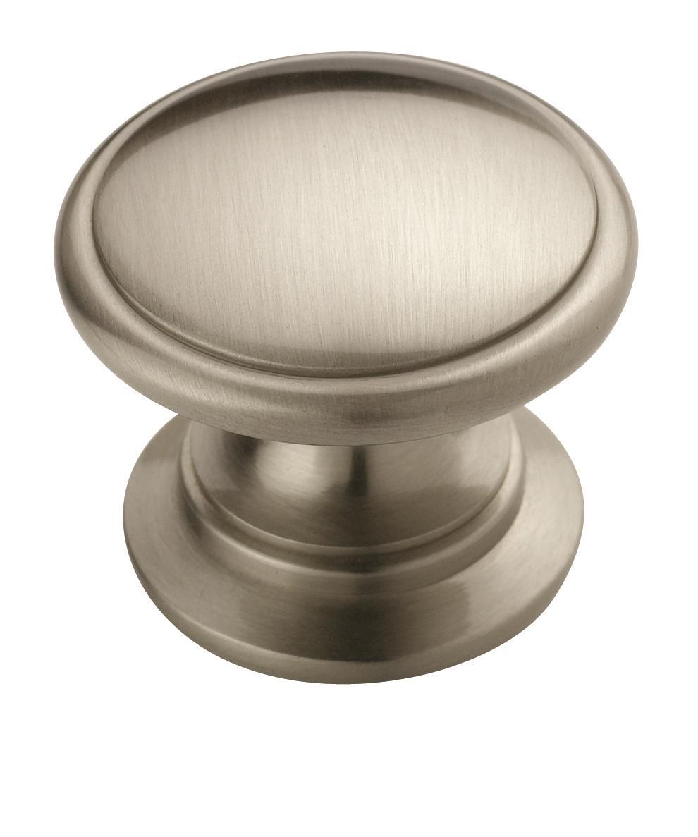 Ravino 1-1/4 inch (32mm) Diameter Satin Nickel Cabinet Knob
