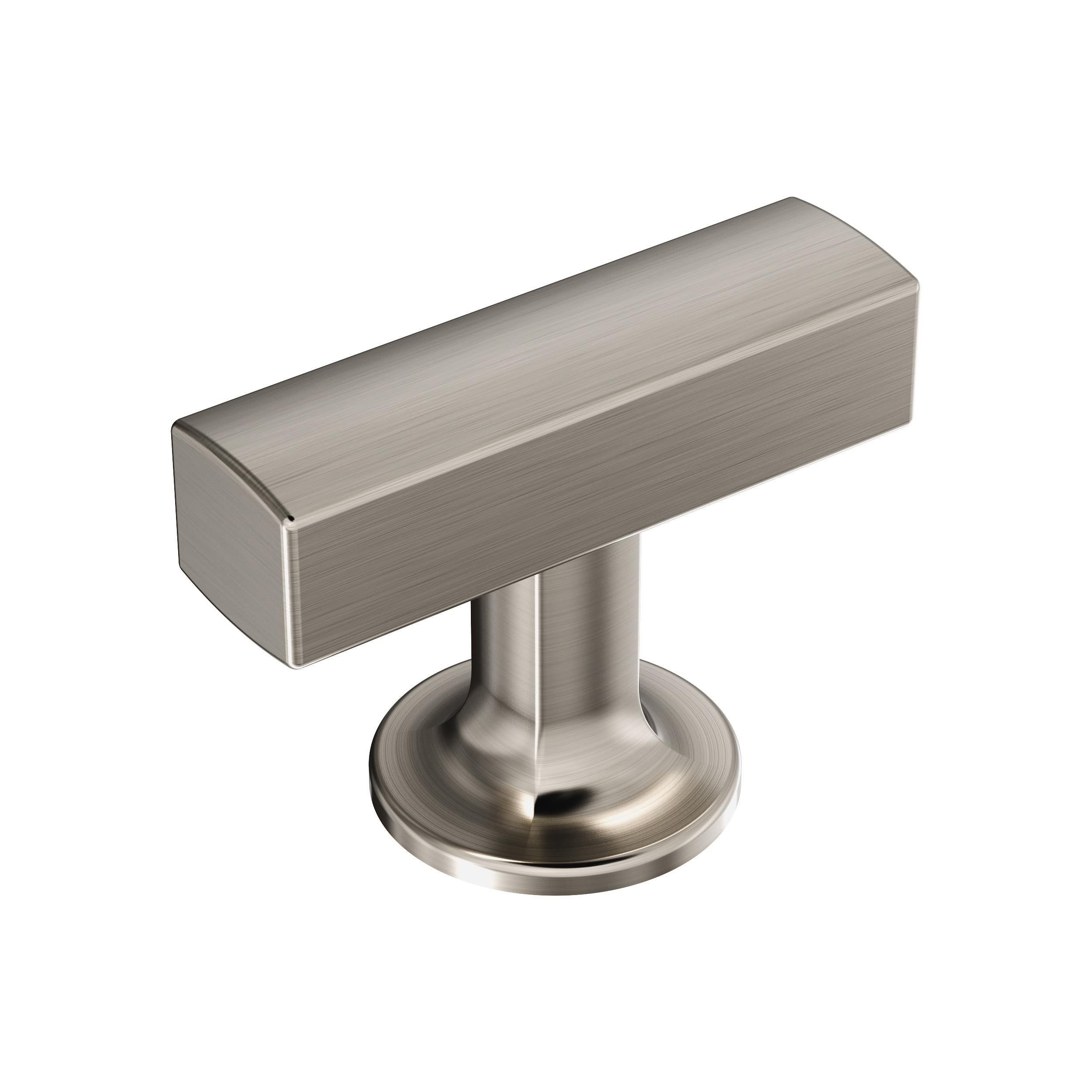 Everett 1-3/4 inch (44mm) Length Satin Nickel Cabinet Knob