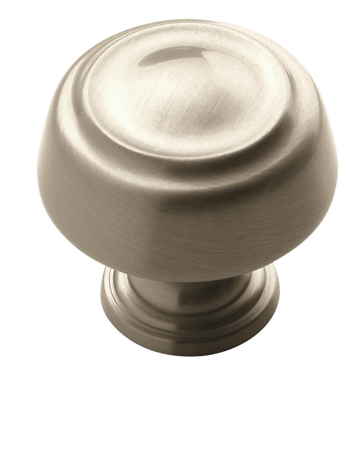 Kane 1-3/16 inch (30mm) Diameter Satin Nickel Cabinet Knob